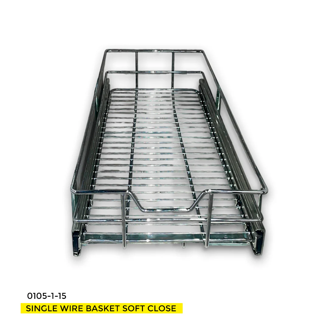 15'' SINGLE WIRE BASKET SOFT CLOSE (H: 6" - W: 14 1/2" - D: 22") - Image 6