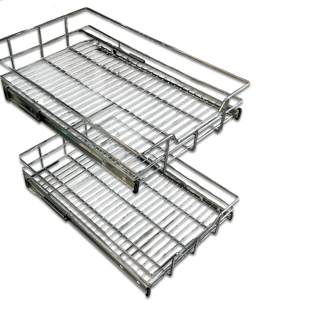 18'' TWO TIER WIRE BASKET SOFT CLOSE (H: 18 1/4" - W: 17 1/2" - D: 22") - Image 4