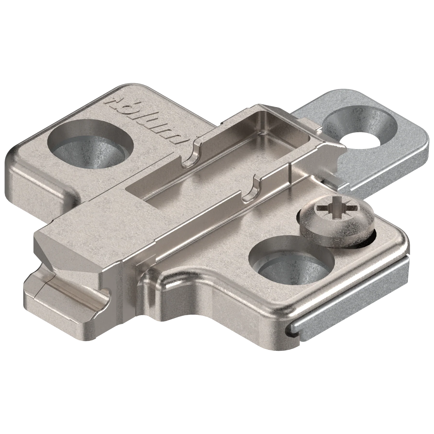 CLIP mounting plates Wing mounting plates 0mm Nickel wood screw