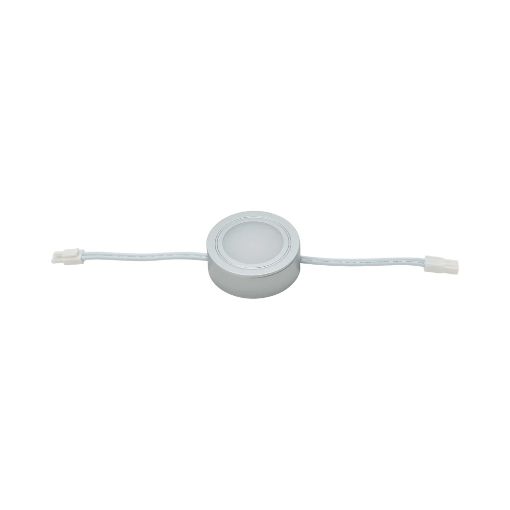Light Round Plastic Silver Clear White - Image 2