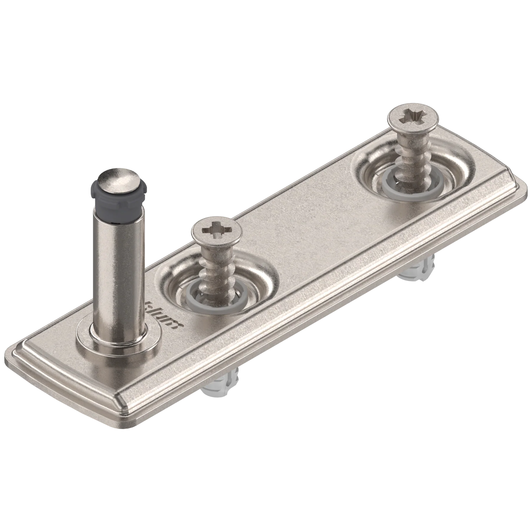 Aventos HK-XS Small Stay Lift, Cabinet Mounting Plate, EXPANDO, Nickel-Plated