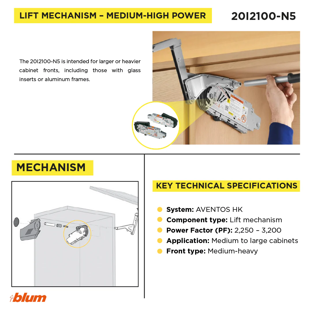 AVENTOS HL lift up, lift mechanism, suitable for SERVO-DRIVE - Image 4