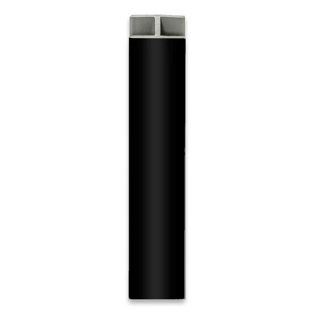 TOE KICK STRAIGHT JOINT VOLPATO FOR H150 5.90" MATTE BLACK