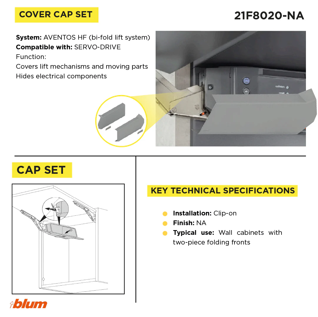 SERVO-DRIVE for AVENTOS HF Cover set Light Grey / Deep Grey - Image 3