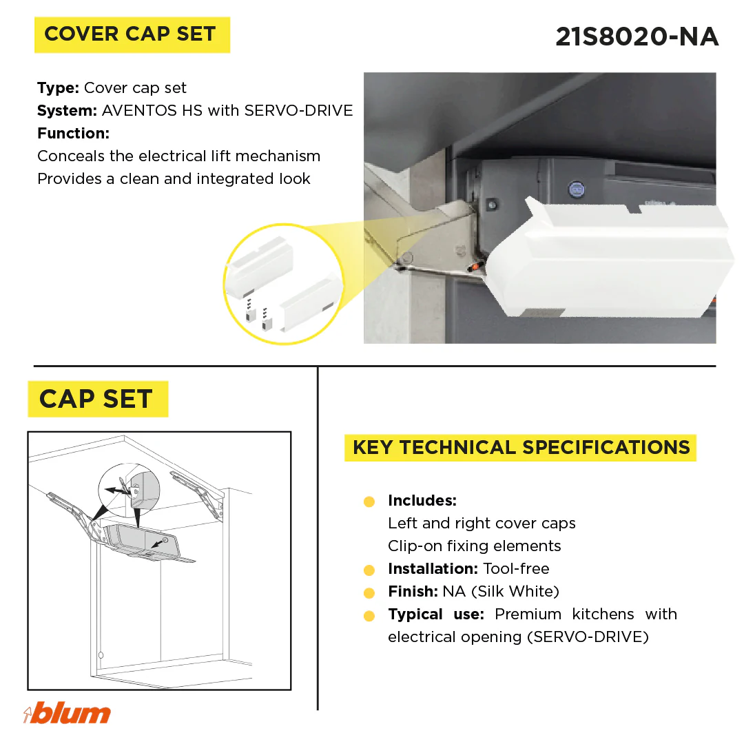 SERVO-DRIVE for AVENTOS HS Cover set Light Grey / Deep Grey - Image 3