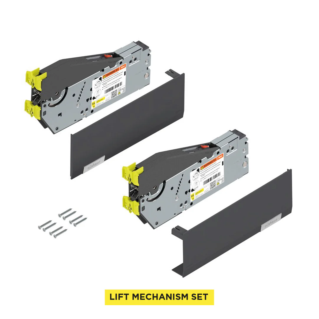 Aventos HL Top Lift Up, Lift Mechanism (Set), CH=390-580 mm (15-3/8" - 22-13/16"), for Screwing On, Suitable For SERVO-DRIVE, Zinc-Coated - Image 4