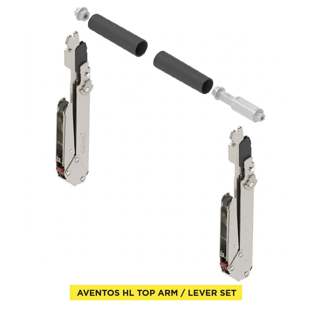 Aventos HL Top Lift Up, Lever (Set), CH=340-389 mm (13-3/8" - 15-5/16"), Non-Handed, Nickel-Plated - Image 4