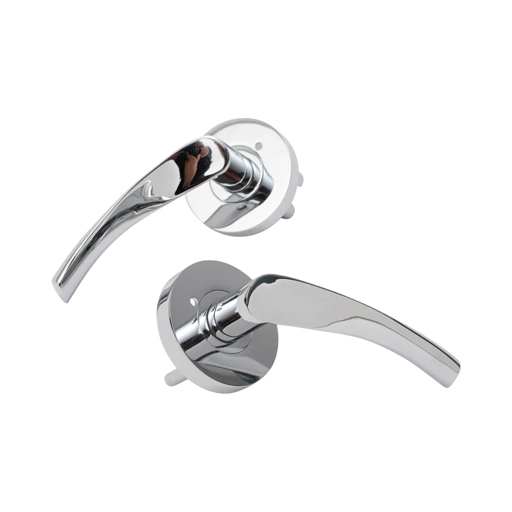 Door Lever Florence Privacy Satin Nickel - Image 2