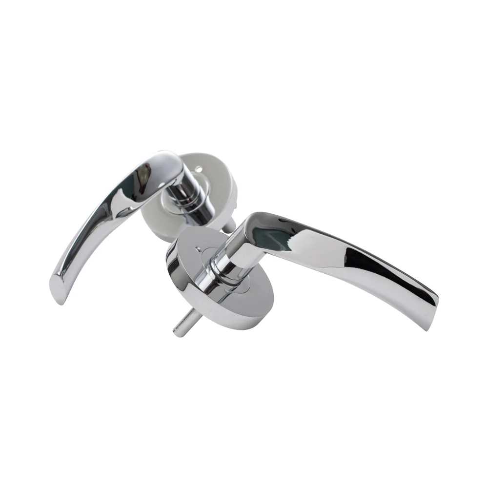 Door Lever Florence Privacy Satin Nickel - Image 4