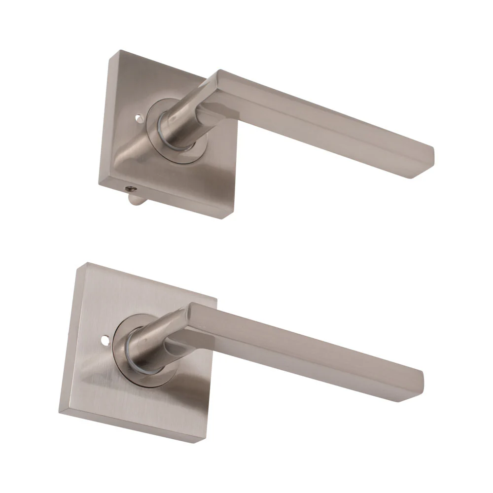 Door Lever Livorno Privacy Stain Nickel - Image 3