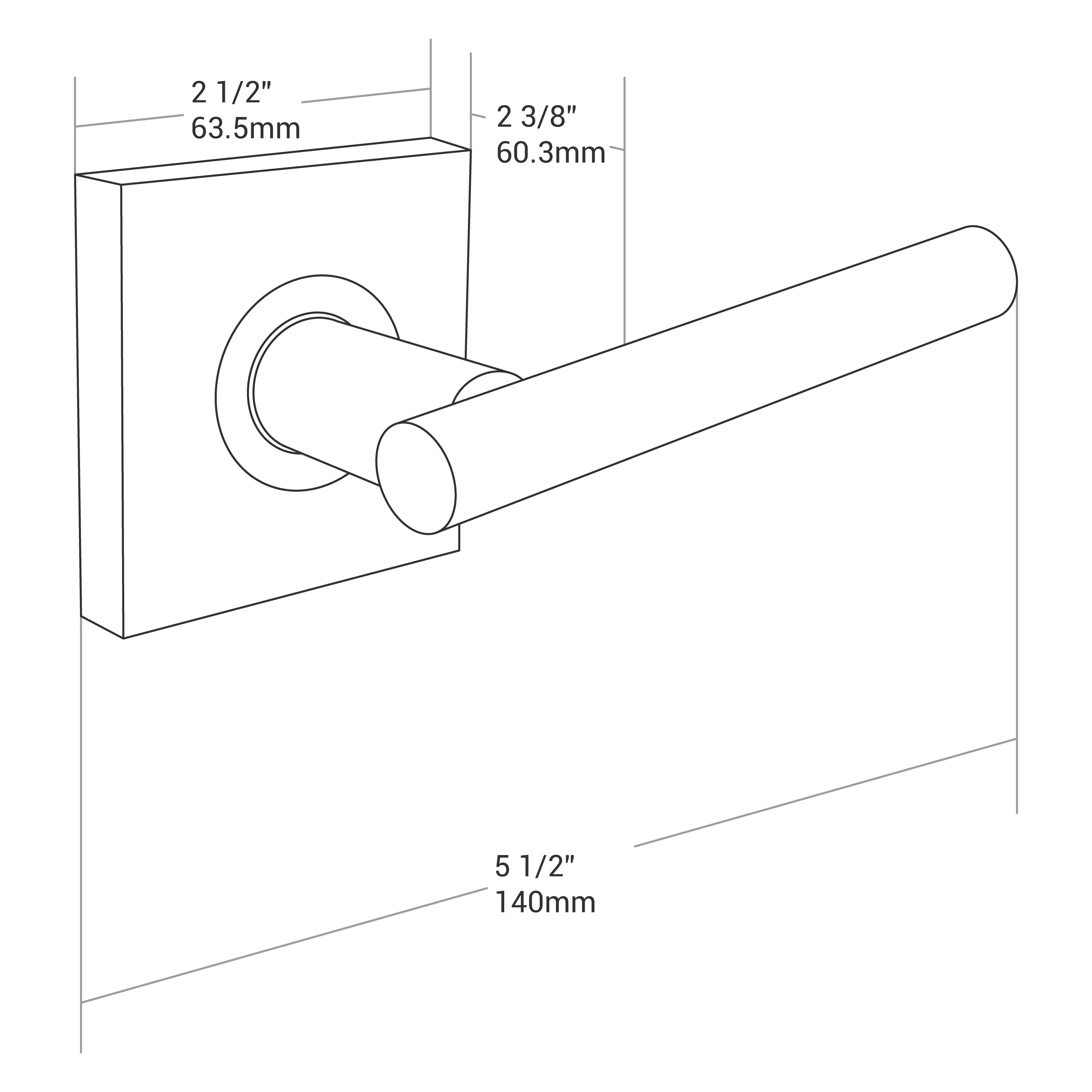 Door Lever Sienna Privacy Black Matte - Image 3