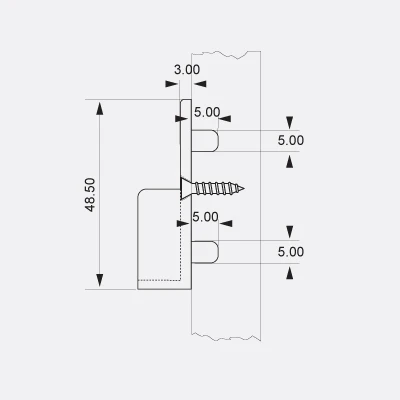 Oval Tube Support with 5mm Dowels 250 x Bag - Image 4