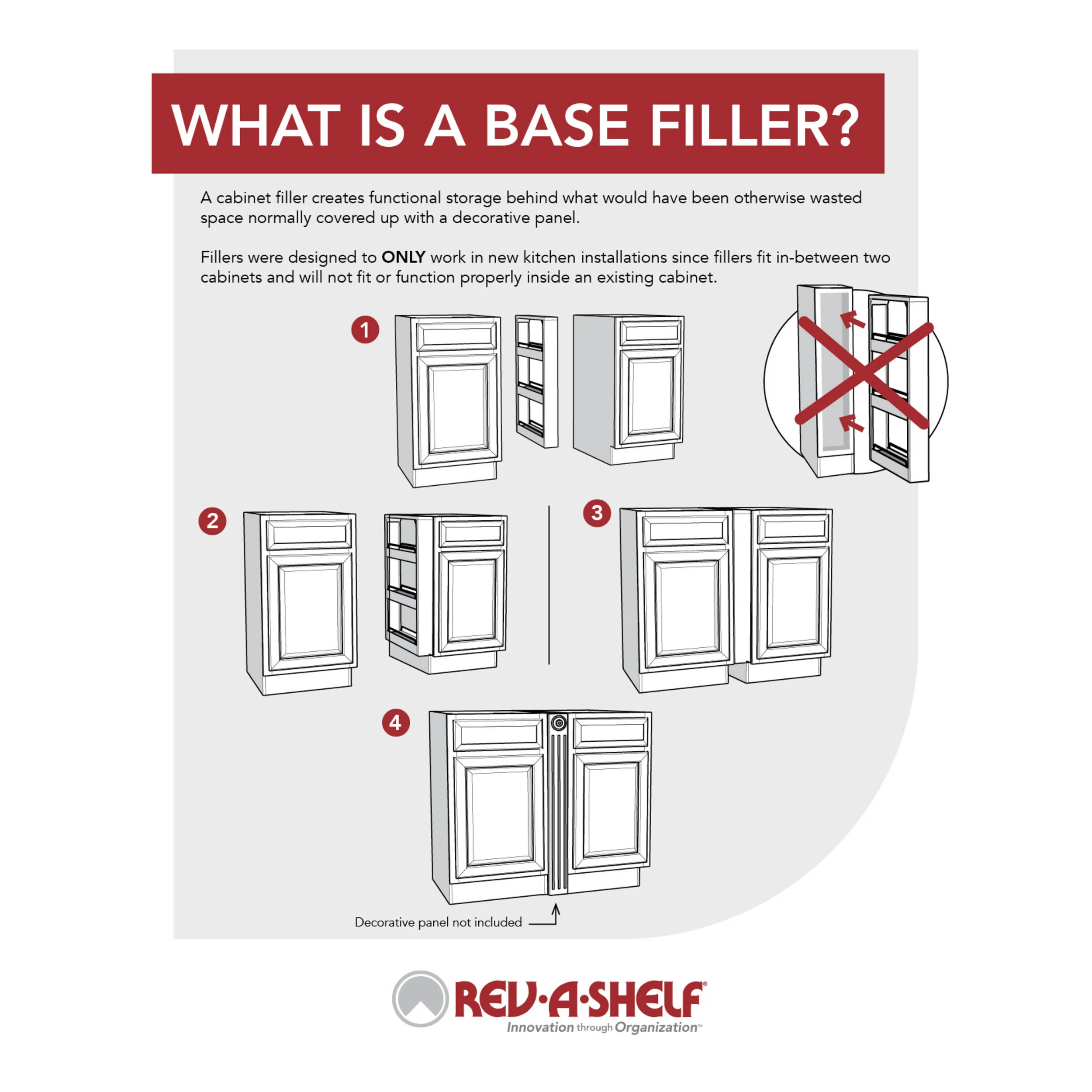 6 in Base Filler Pullout Soft-Close Natural  6 in (152 mm) W x 23 in (584 mm) D x 30 in (762 mm) H - Image 4