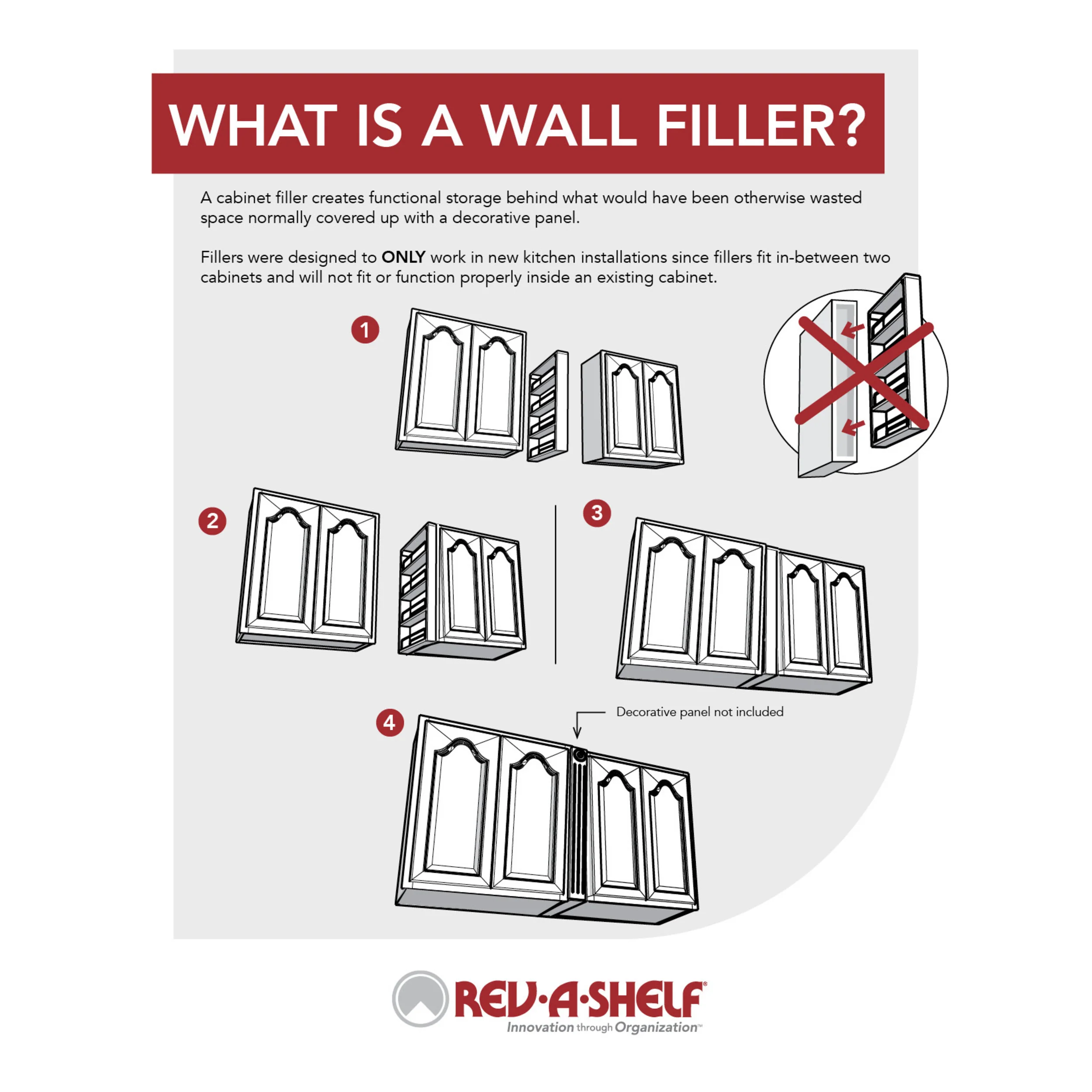 6 in. W x 36 in. H Pull-Out Between Cabinet Wall Filler Natural 6 in (152 mm) W x 11.13 in (283 mm) D x 36 in (914 mm) H - Image 5