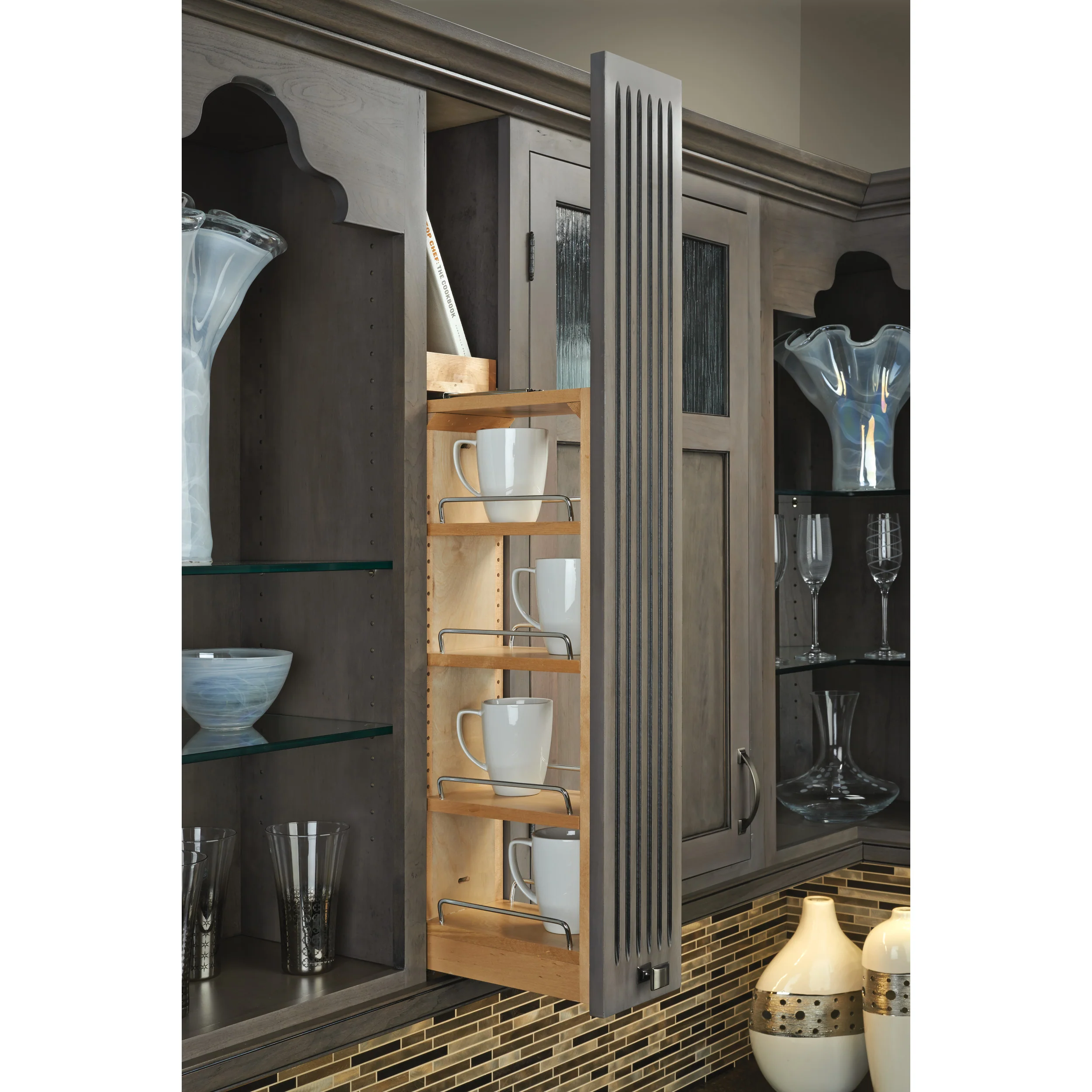 3 in. W x 39 in. H Pull-Out Between Cabinet Wall Filler Natural 3 in (76 mm) W x 11.13 in (283 mm) D x 39 in (991 mm) H - Image 3