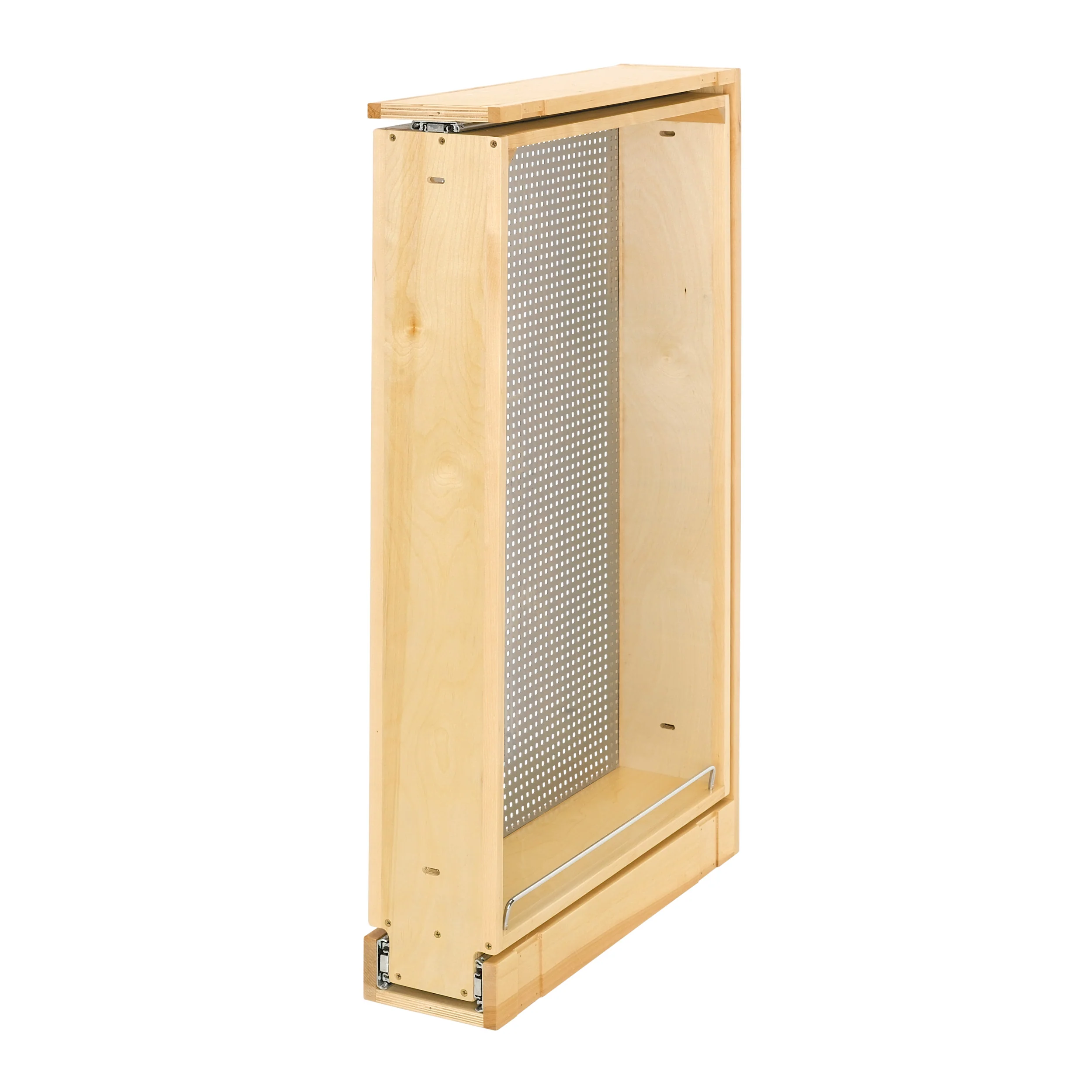 6 in W X 39 in H Stainless Steel Tall Filler Pullout R-H Natural  6 in (152 mm) W x 23 in (584 mm) D x 38.5 in (978 mm) H