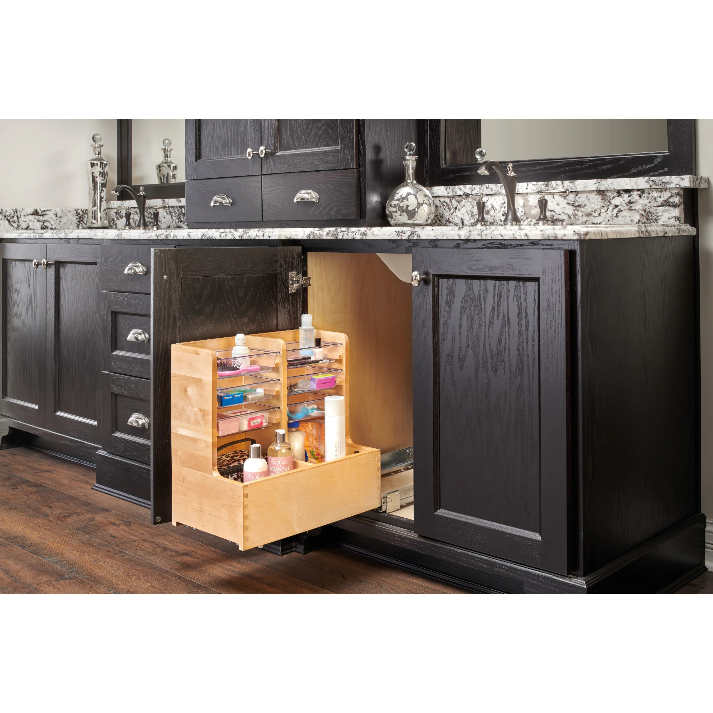 30 in Wood Vanity Sink Base Storage Organizer Natural  11.69 in (297 mm) W x 18.75 in (476 mm) D x 18.87 in (479 mm) H - Image 2