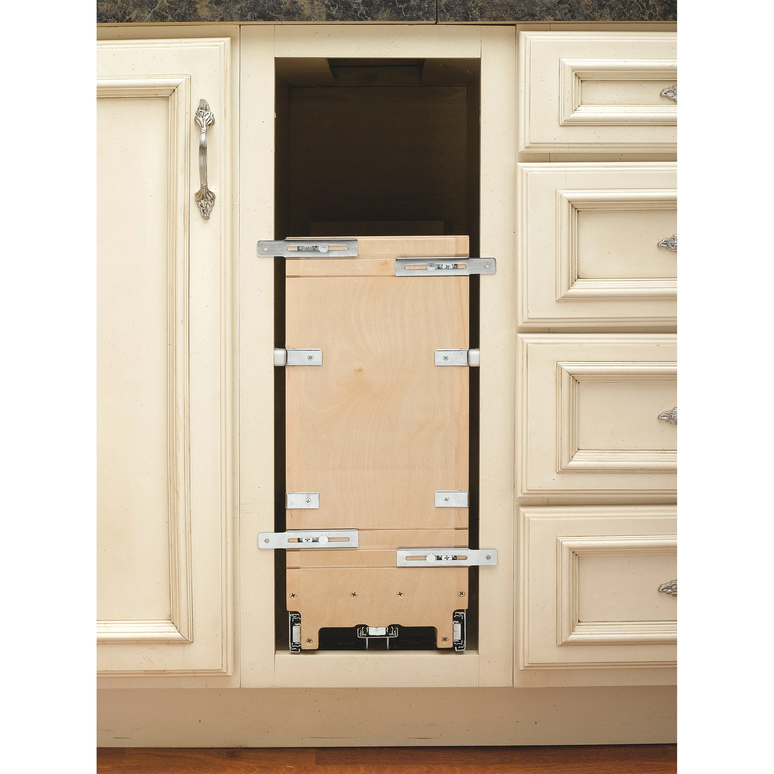 8 in Tray Divider, Foil & Wrap Organizer Soft-Close Natural  8 in (203 mm) W x 21.66 in (550 mm) D x 19.5 in (495 mm) H - Image 2