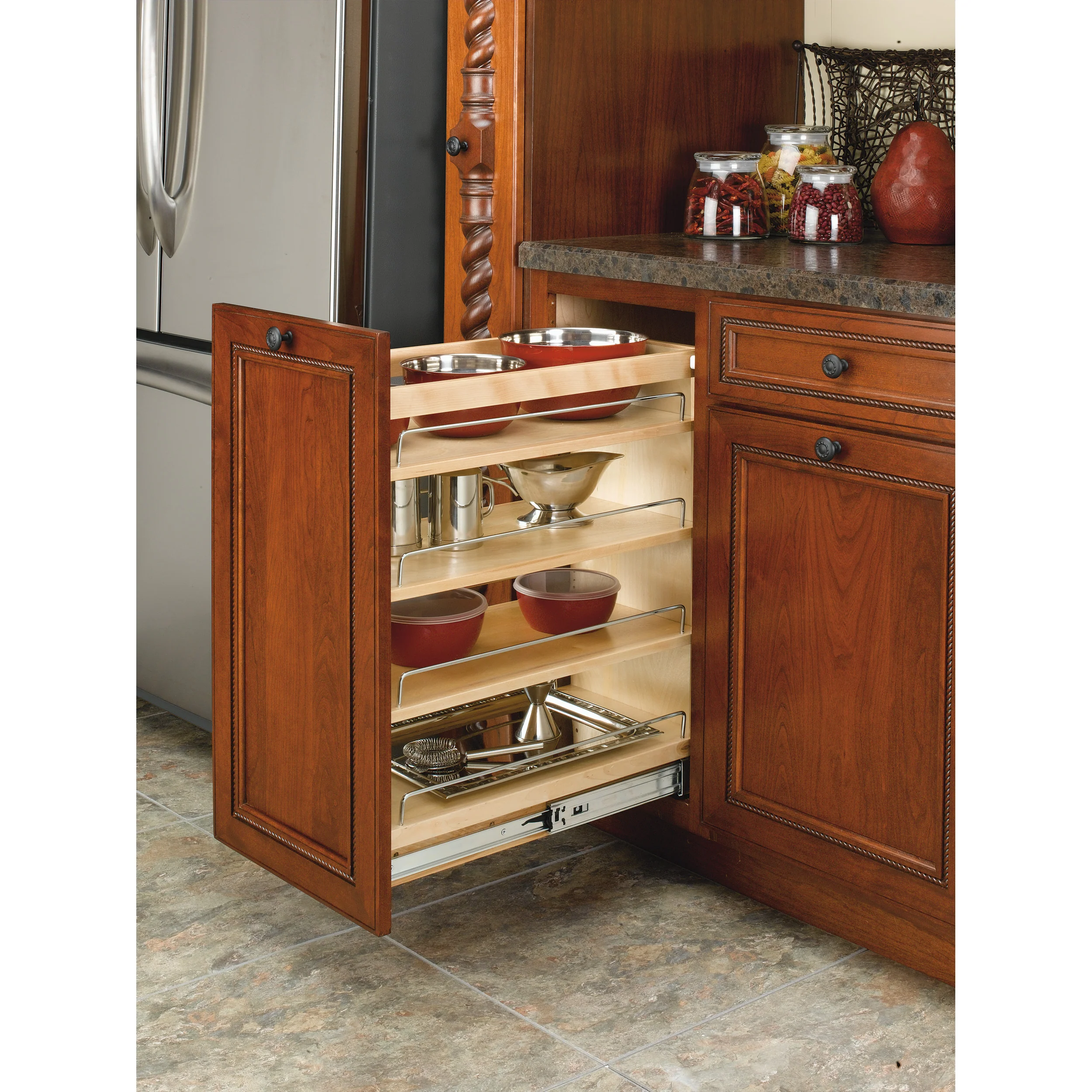 11 in Base Cabinet Organizer Natural  11 in (279 mm) W x 22.5 in (572 mm) D x 25.5 in (648 mm) H - Image 3