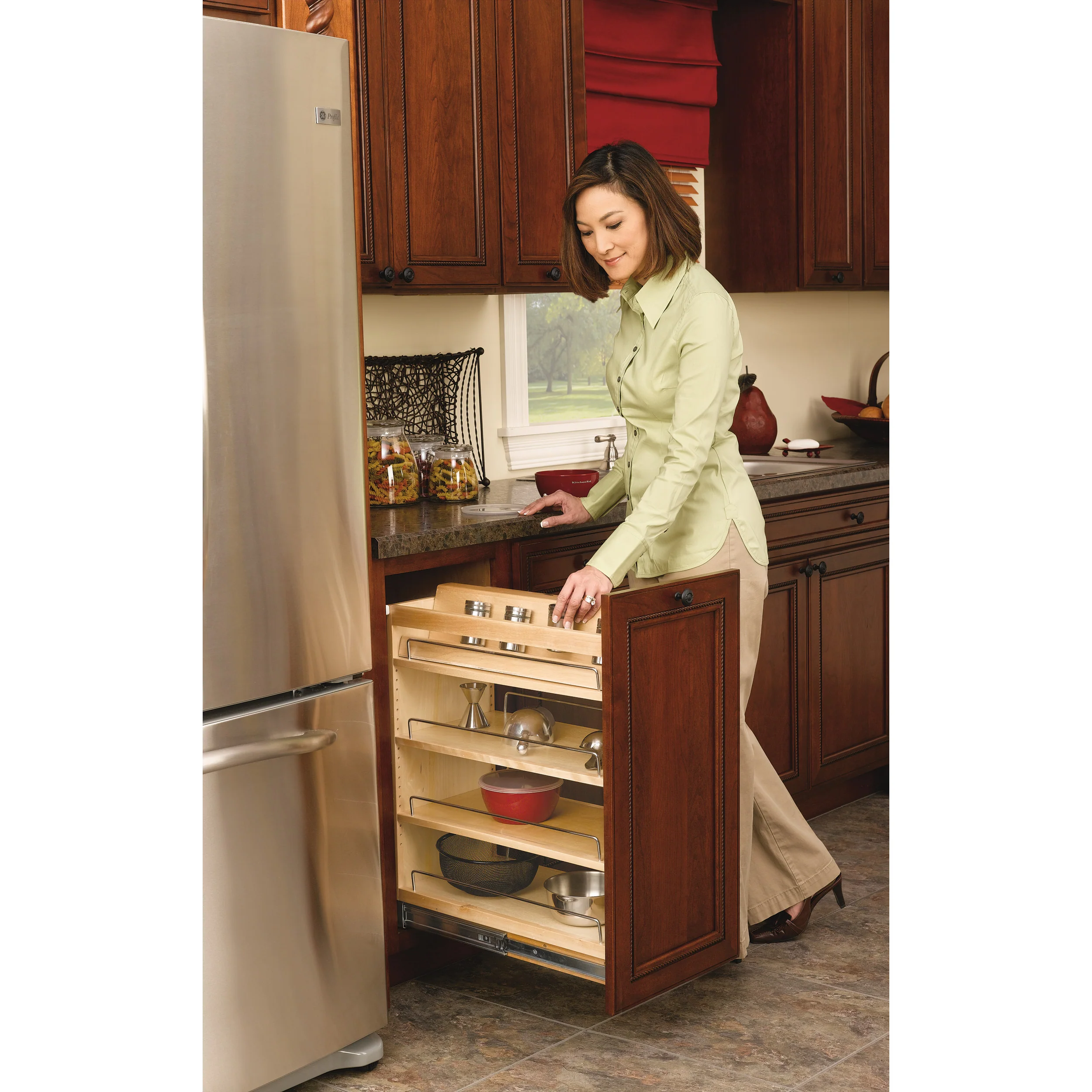 11 in Base Cabinet Organizer Natural  11 in (279 mm) W x 22.5 in (572 mm) D x 25.5 in (648 mm) H - Image 6