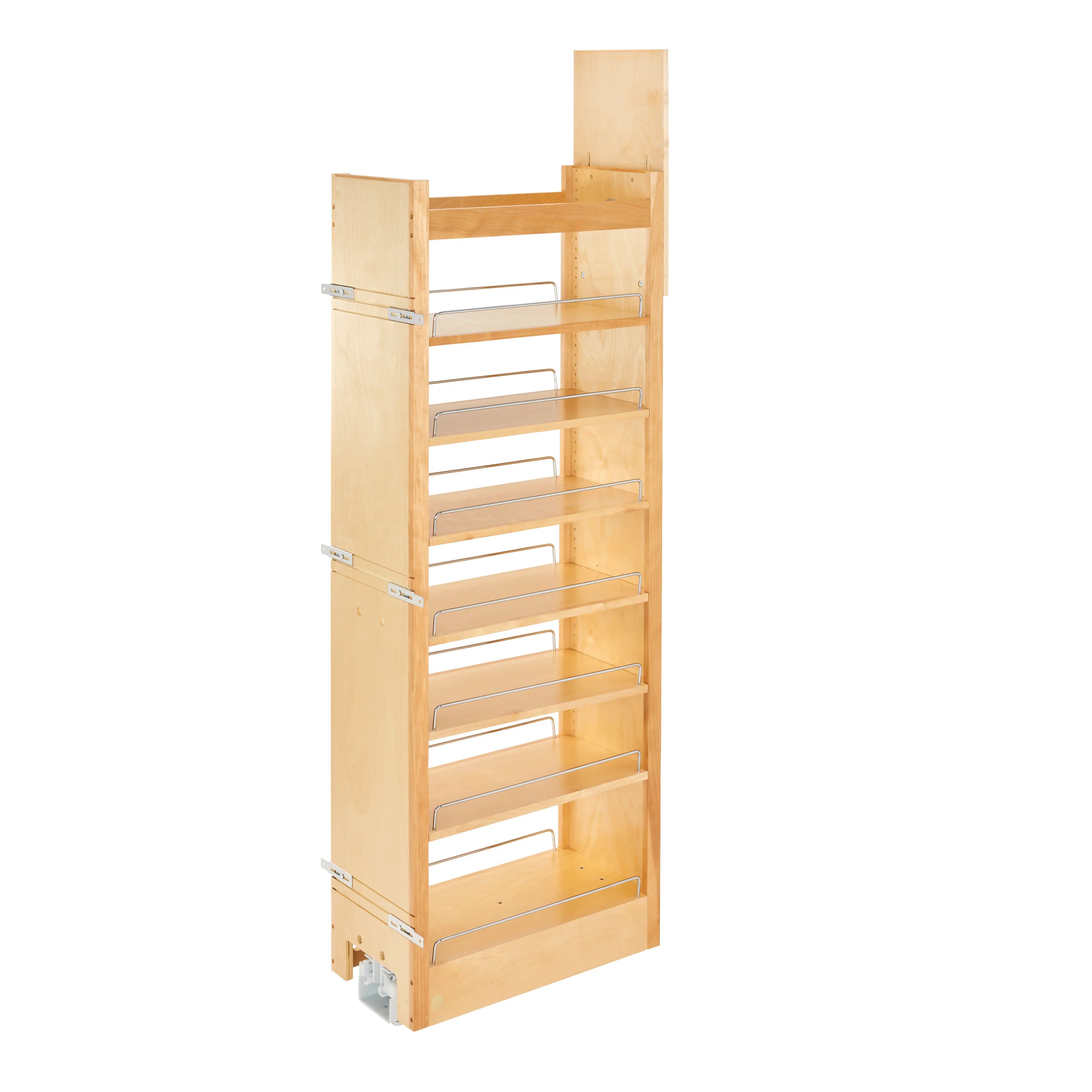 11 in W x 58 in H Wood Pantry Pullout Soft Close Natural  11 in (279 mm) W x 22 in (559 mm) D x 58.25 in (1480 mm) H - Image 2
