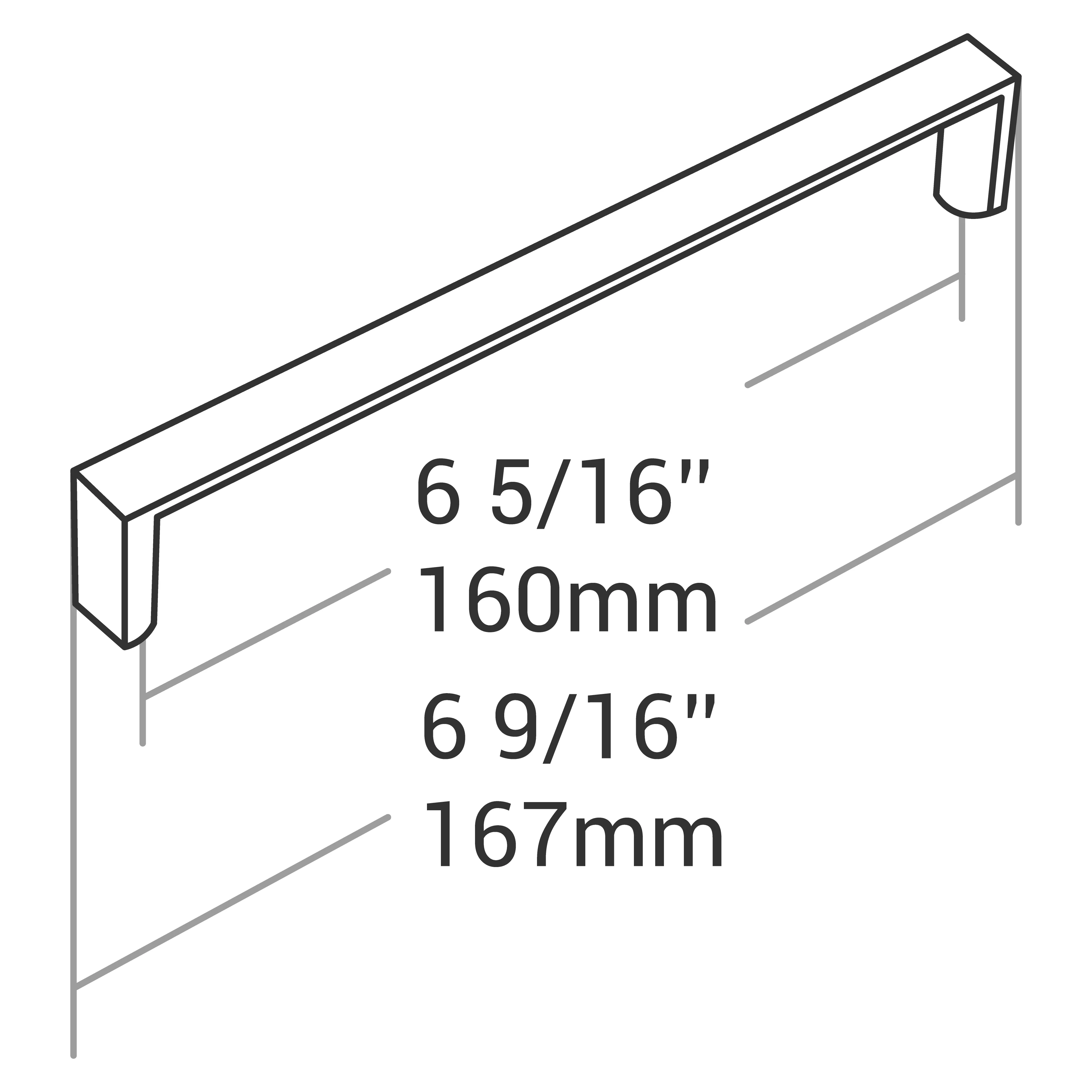 HANDLE BRUSHED NICKEL 160MM - Image 5