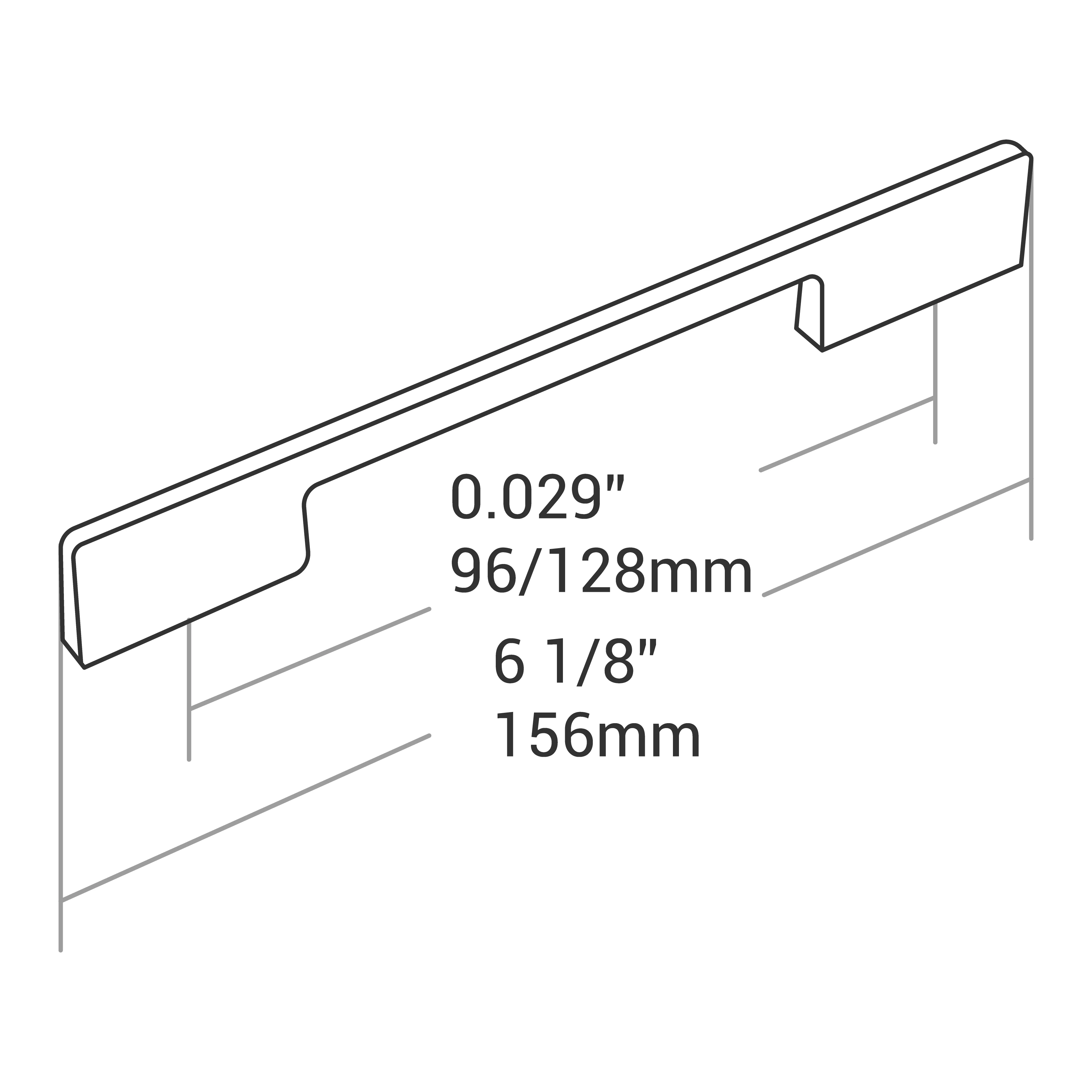 Handle Zinc C/C 224mm O/A 249mm Brush Ni - Image 2