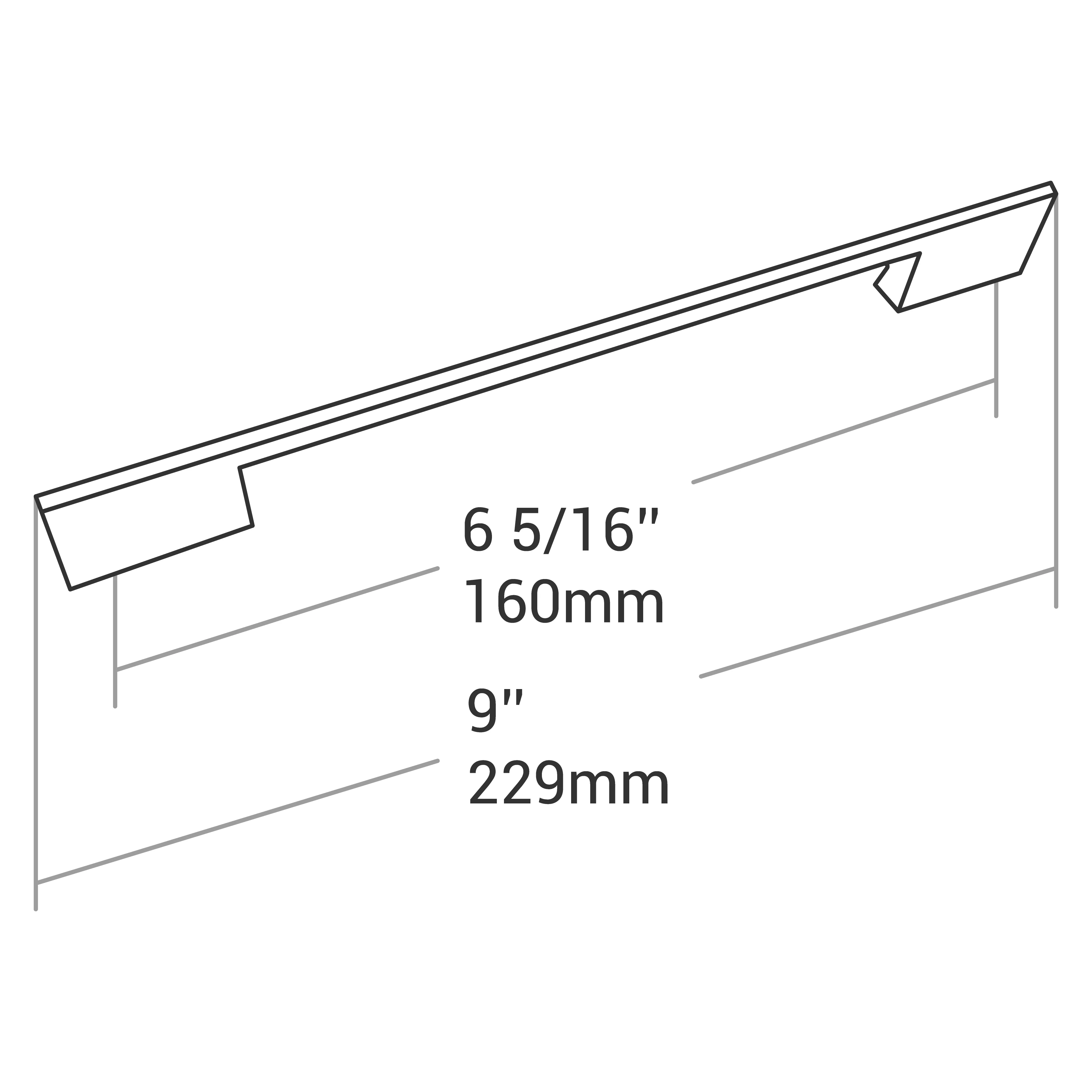 HANDLE MATT BLACK 160MM - Image 4