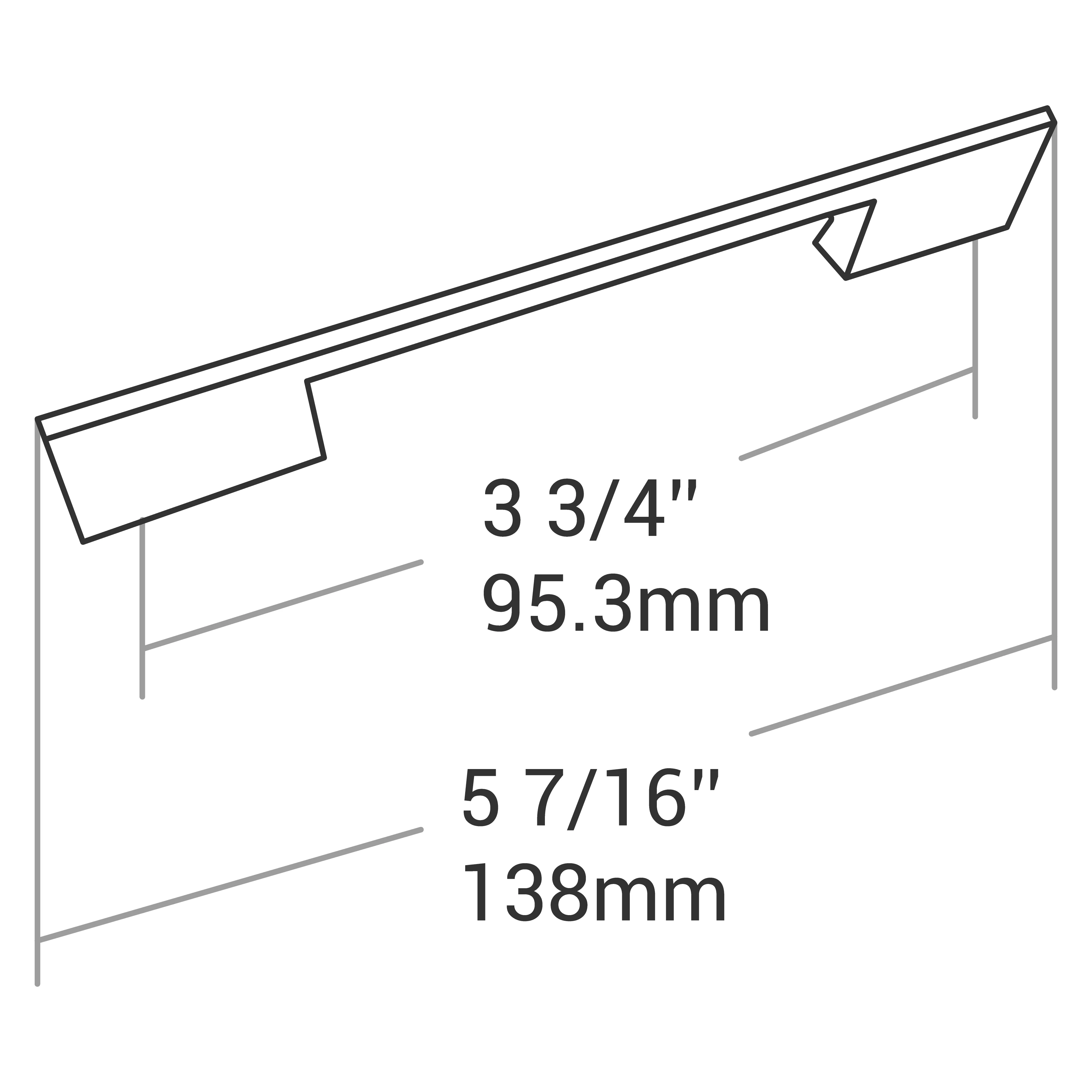 HANDLE MATT BLACK 96MM - Image 4