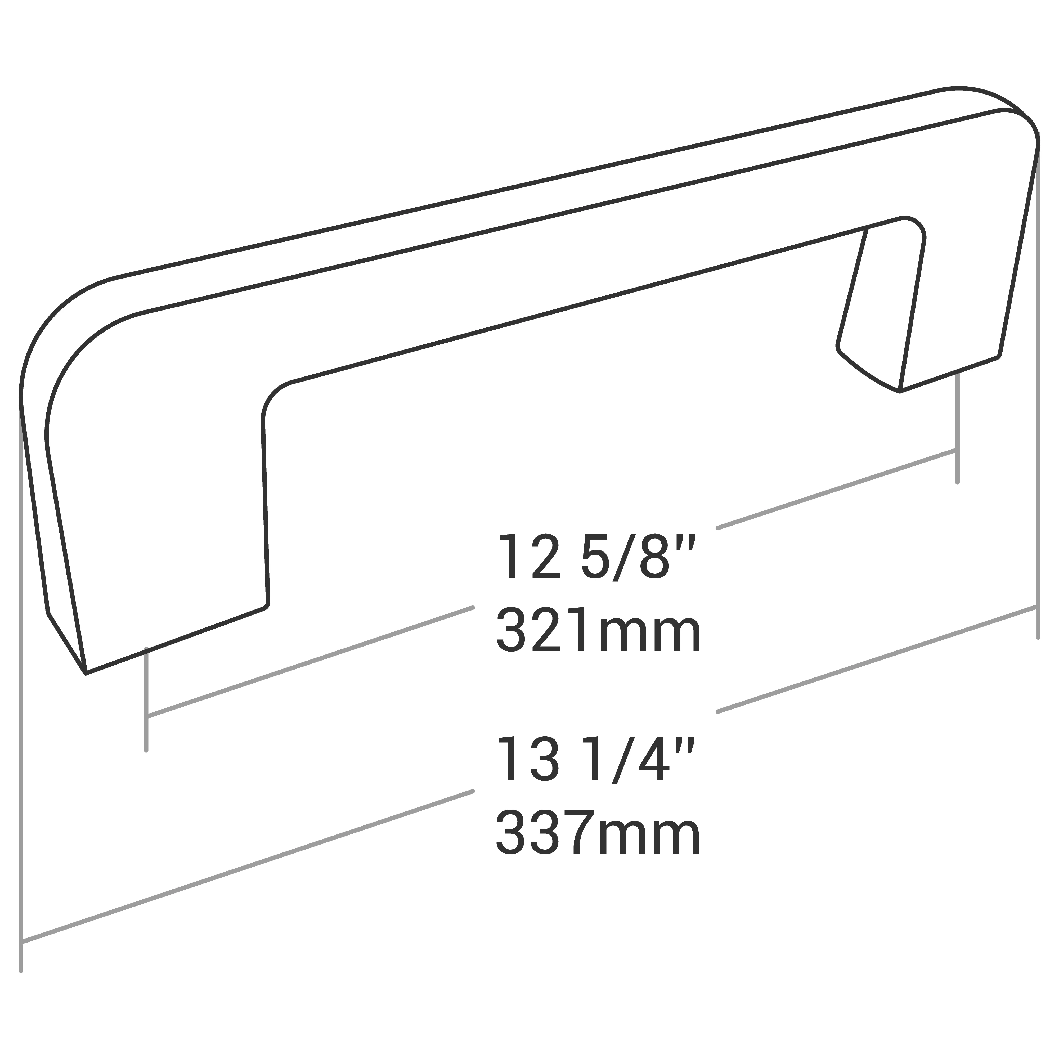 HANDLE BRUSHED NICKEL 320MM - Image 3