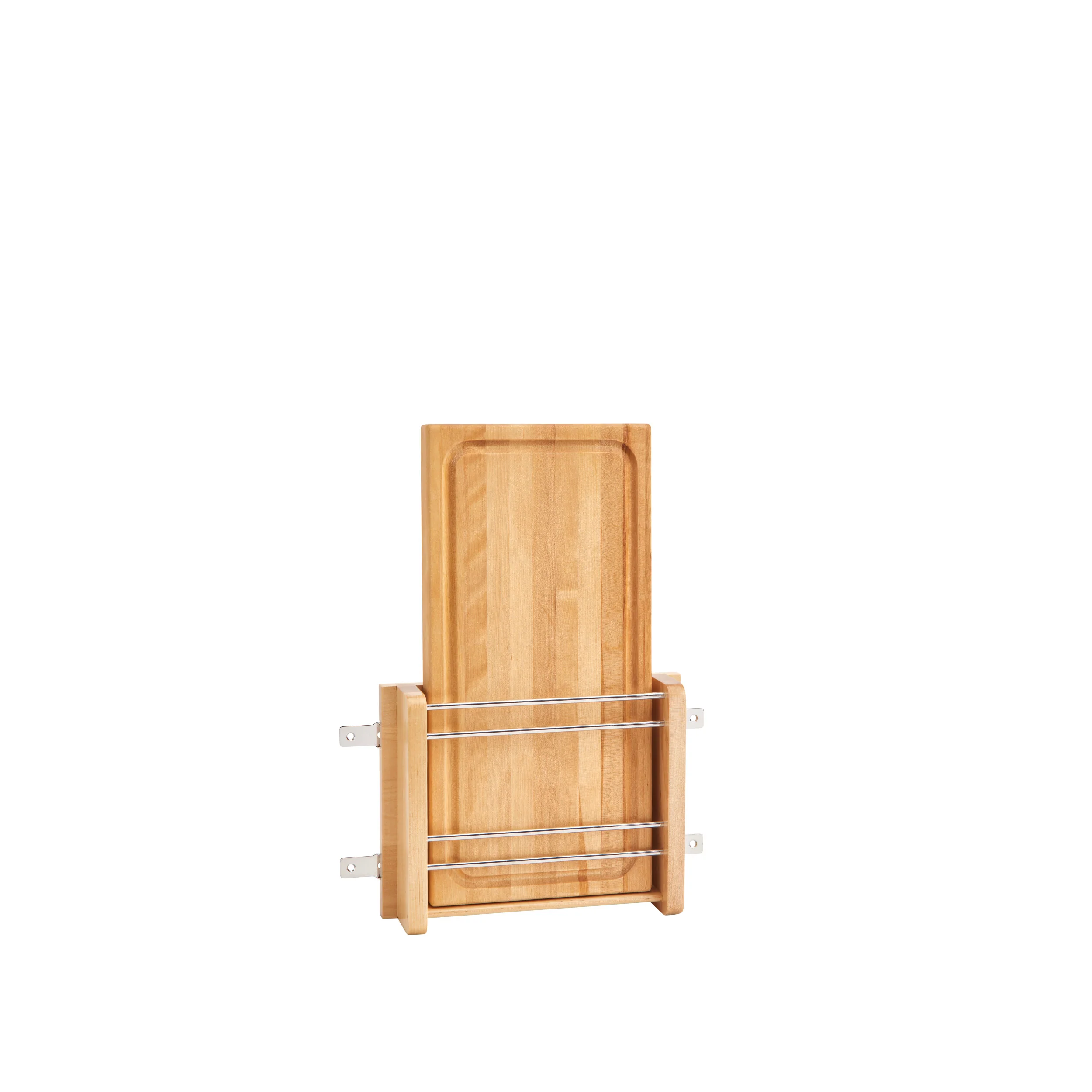 Door mount Wood Cutting Board Natural  10.5 in (267 mm) W x 2.88 in (73 mm) D x 16.88 in (429 mm) H