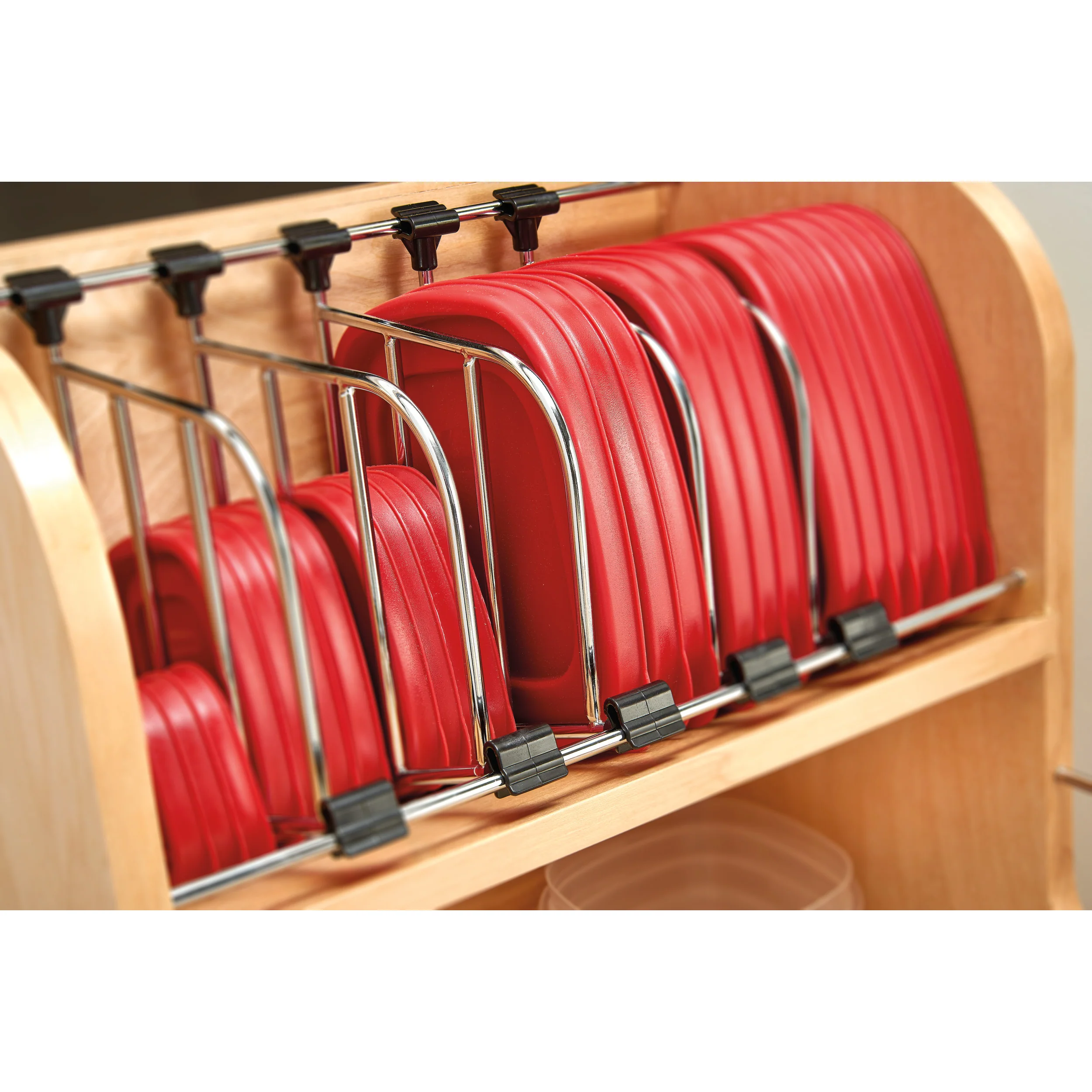 Food Storage Container Organizer Soft Close Natural 14.5 in (368 mm) W x 21.25 in (540 mm) D x 18.88 in (480 mm) H - Image 5