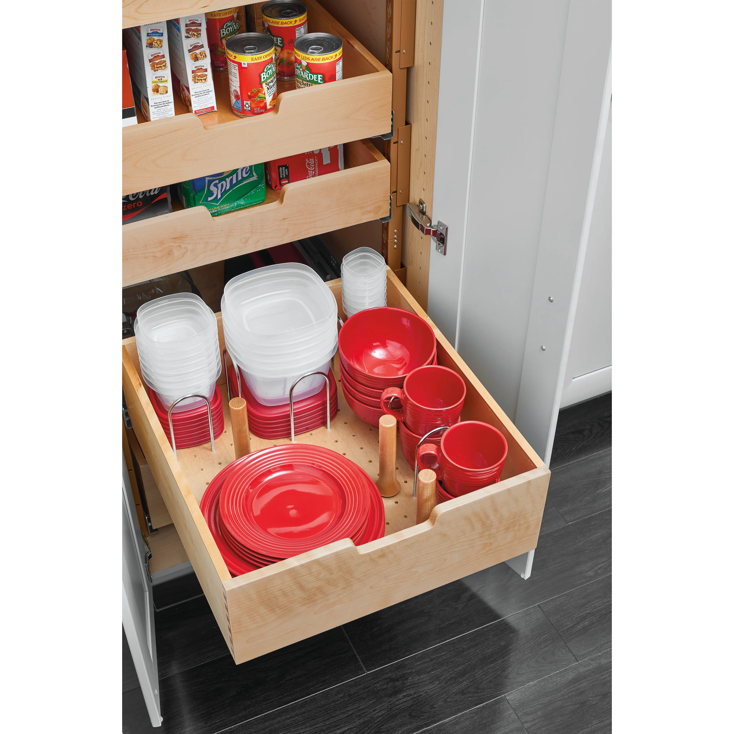 Base Cabinet Pull Out Wood Drawer Pilaster System (16" - 16-1/2" W x 21-17/32" D x 19-5/8" H) - Image 7