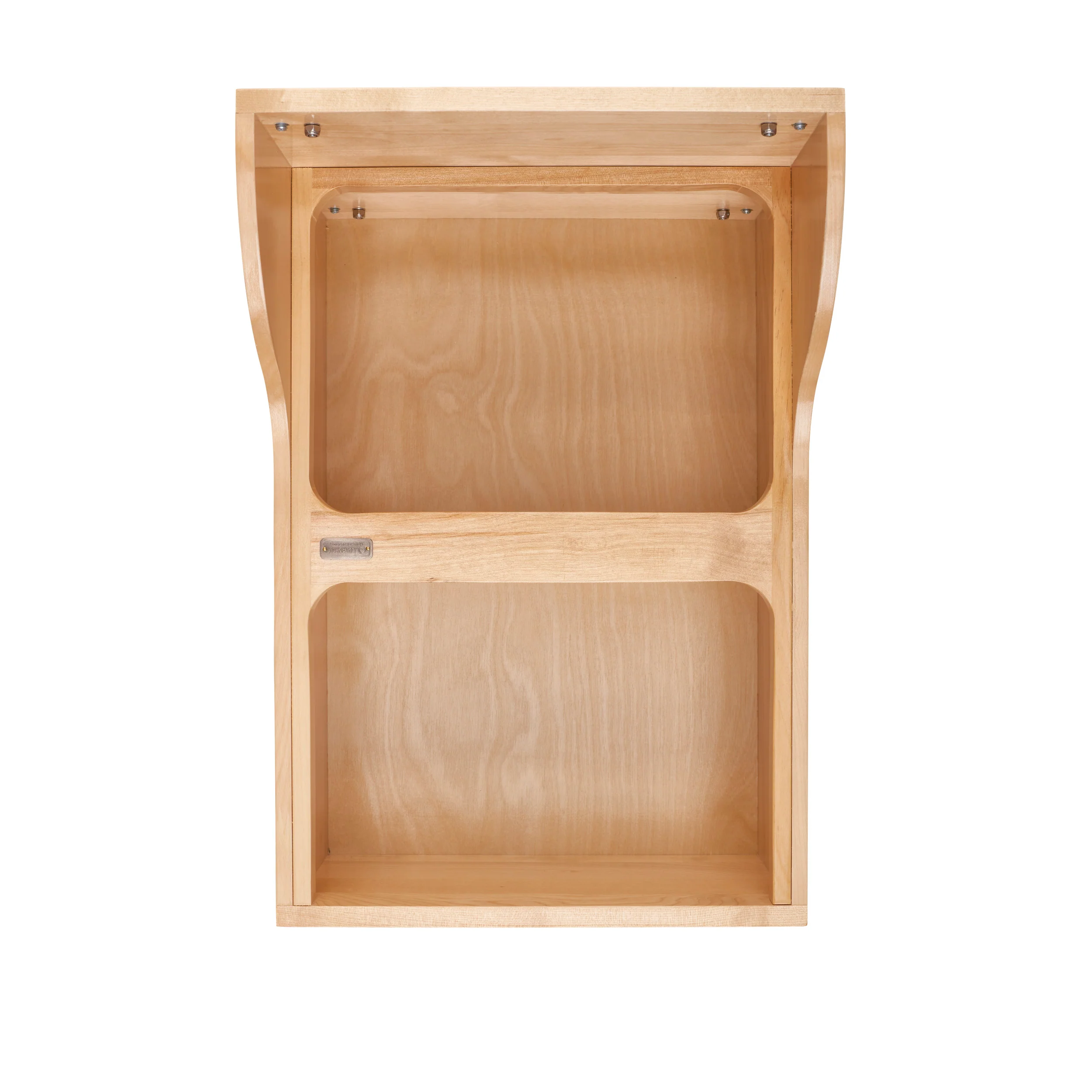 Double 35 Qrt Pull-Out Waste Container Natural 15 in (381 mm) W x 21.75 in (552 mm) D x 20.38 in (518 mm) H - Image 4