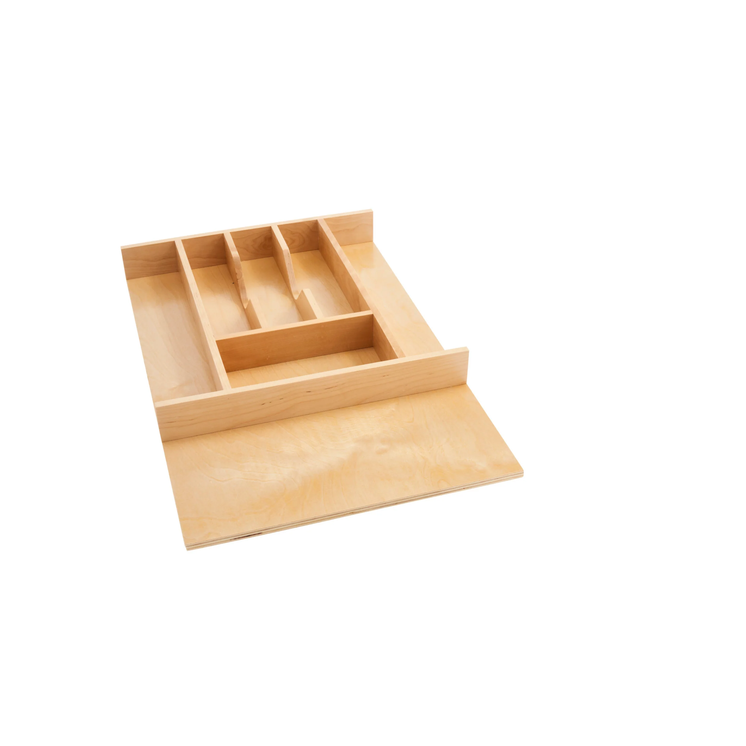 Short Wood Cutlery Tray Insert Natural  14.63 in (372 mm) W x 22 in (559 mm) D x 2.38 in (60 mm) H - Image 12