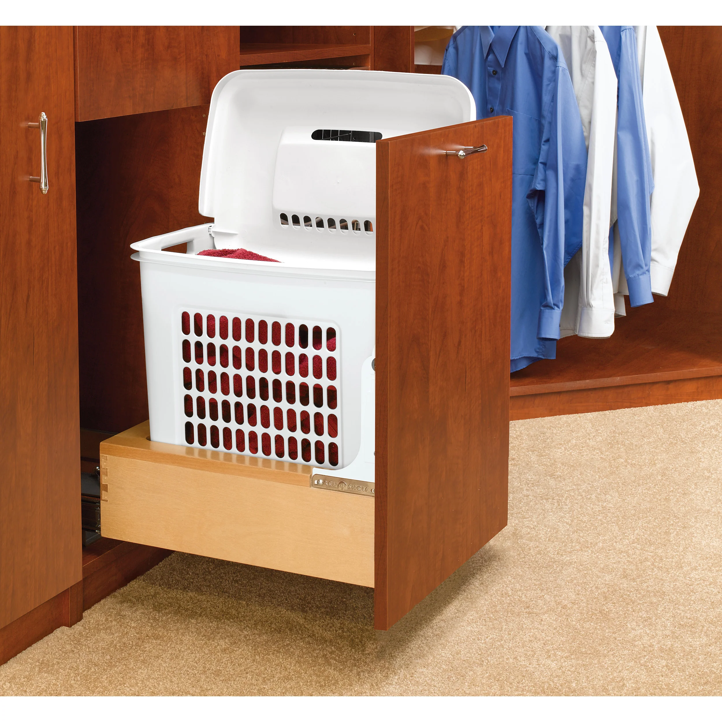 Bottom Mount Pull-Out Hamper with Rev-A- - Image 2