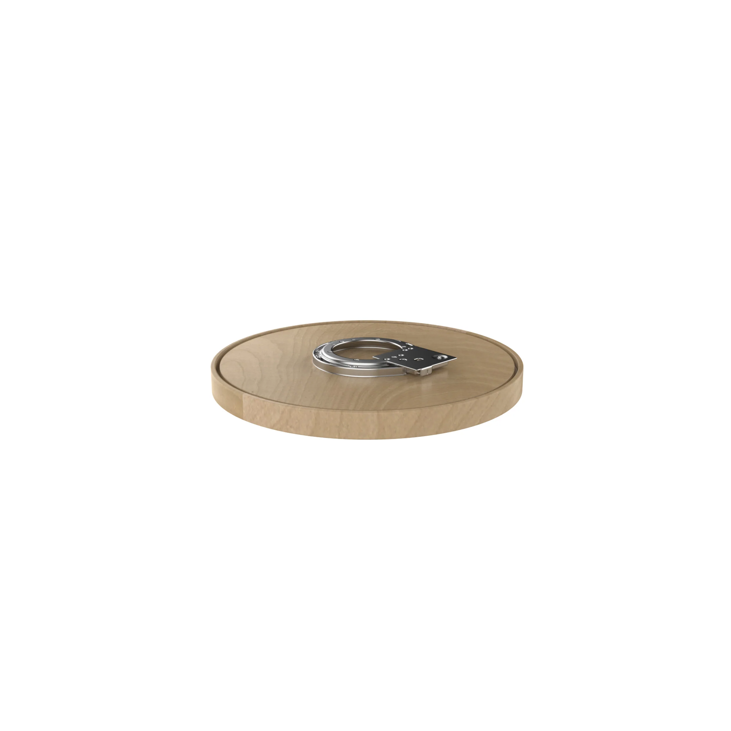 10 in Wood Full Circle Lazy Susan w/Swivel Bearing Natural 10 in (254 mm) W x 10 in (254 mm) D x 2.38 in (60 mm) H