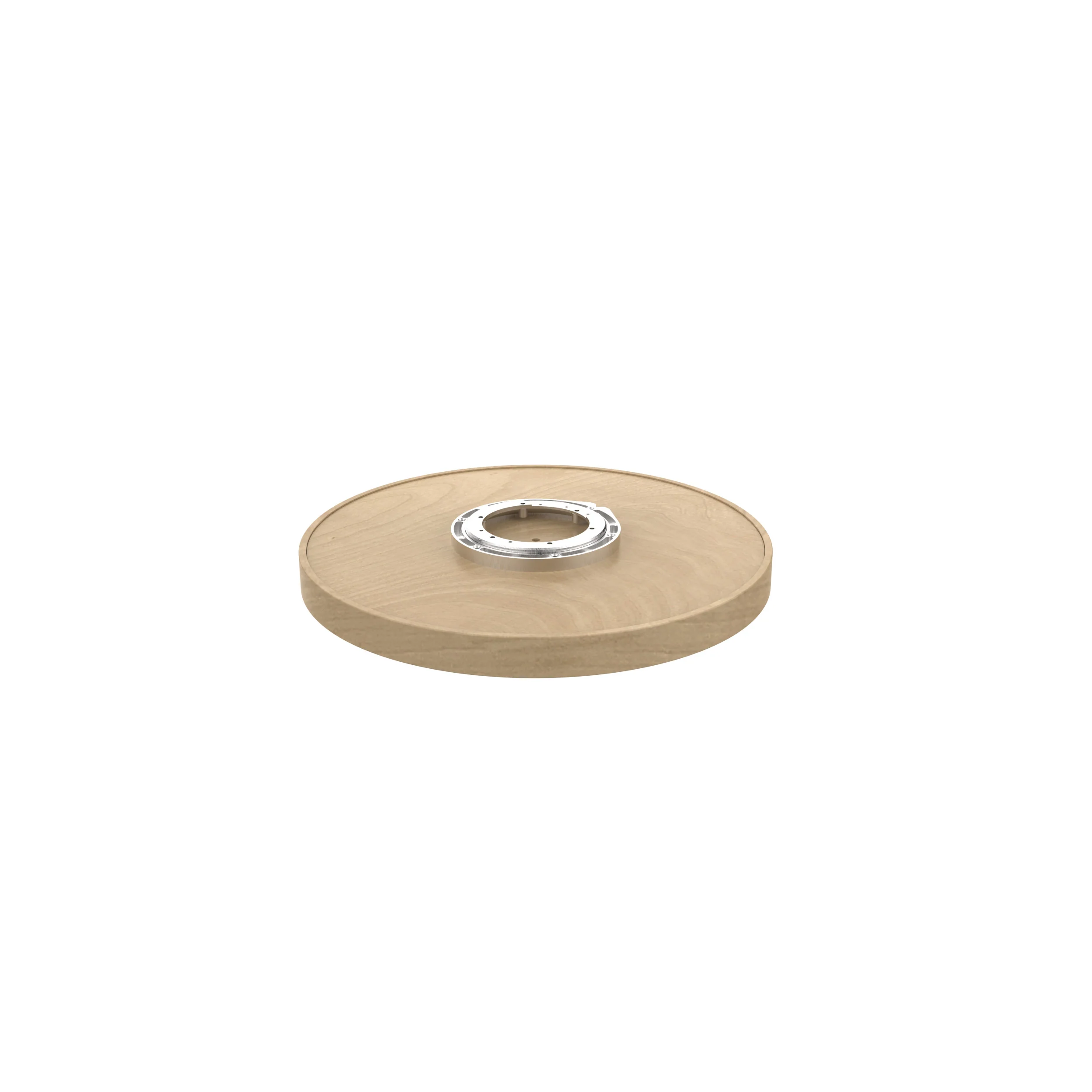 20 in Wood Full Circle Lazy Susan w/Swivel Bearing Natural 20 in (508 mm) W x 20 in (508 mm) D x 2.38 in (60 mm) H - Image 6