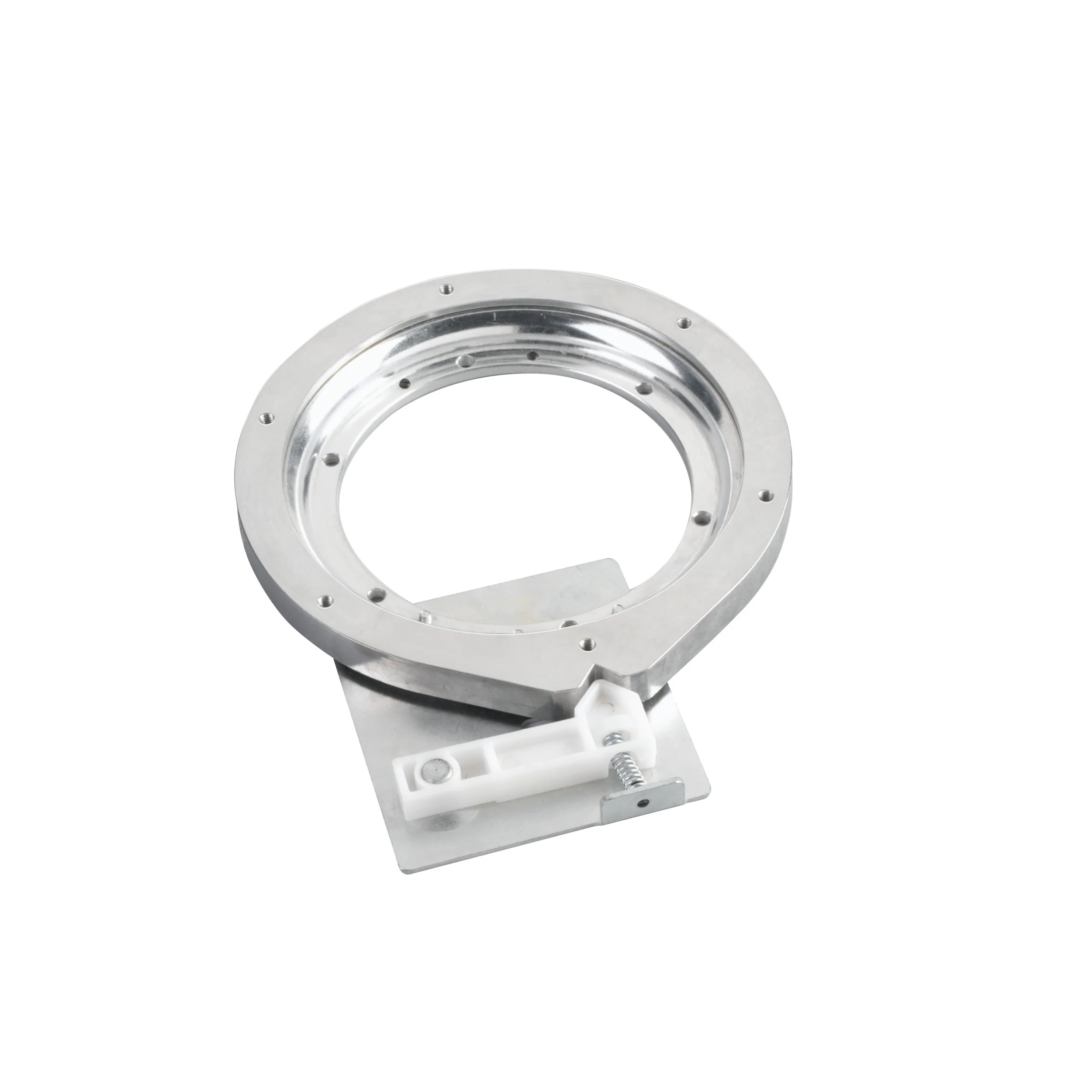 22 in Wood D-Shape Lazy Susan w/Swivel Bearing Natural  22 in (559 mm) W x 22 in (559 mm) D x 2.38 in (60 mm) H - Image 3