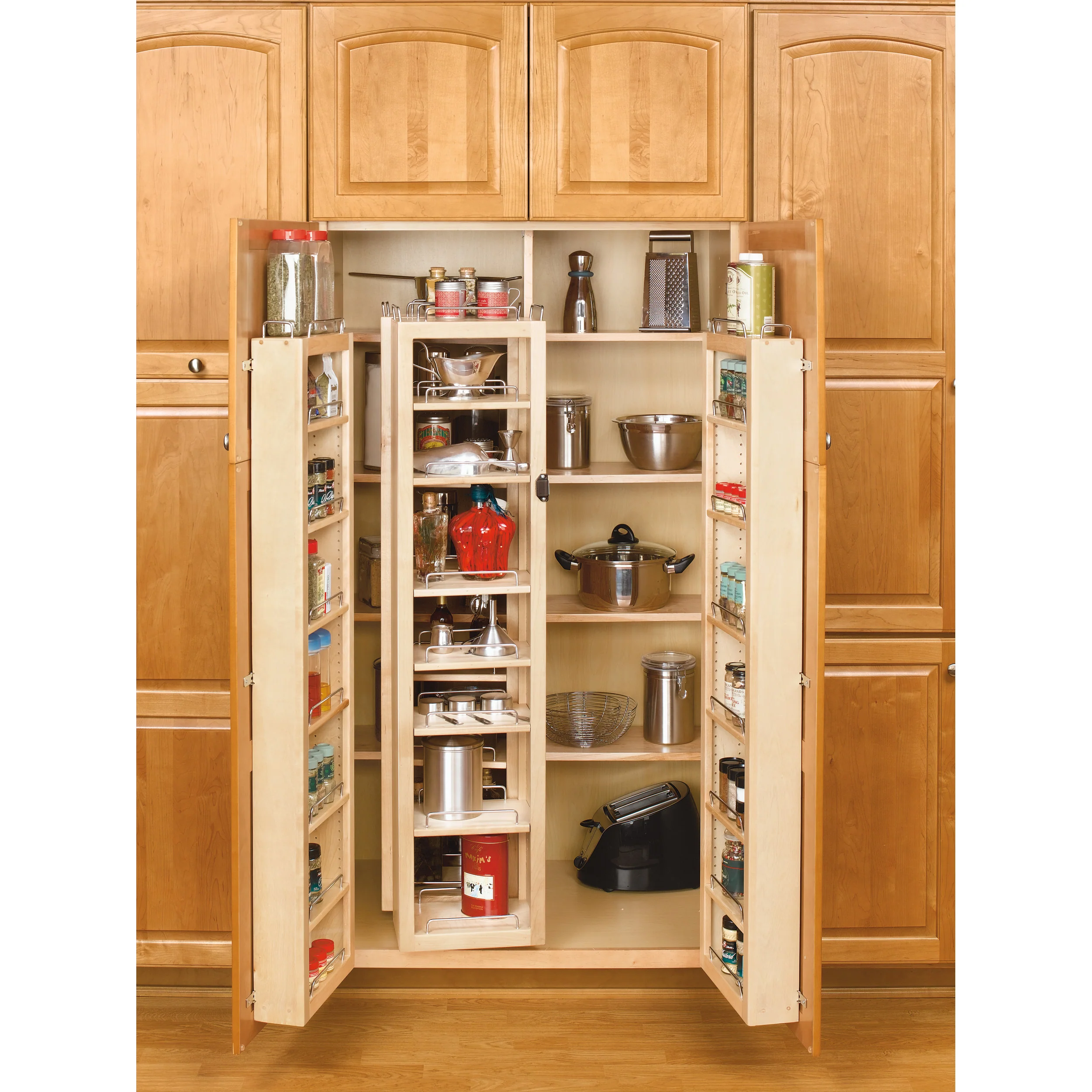 45 in Swing Out Pantry Kit Natural 12 in (305 mm) W x 7.5 in (191 mm) D x 45 in (1143 mm) H - Image 2