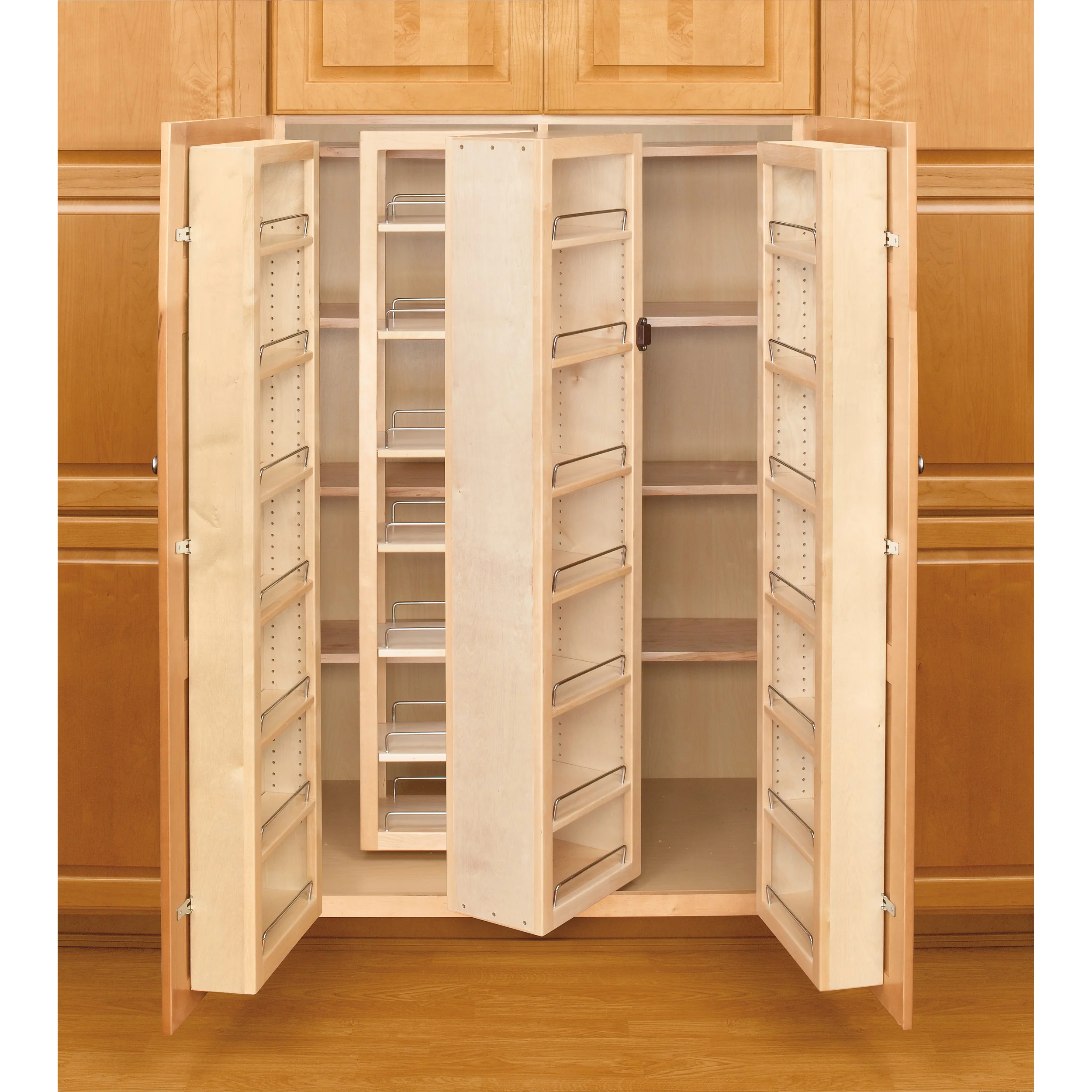 57 in Swing Out Pantry Kit Natural  12 in (305 mm) W x 7.5 in (191 mm) D x 57 in (1448 mm) H - Image 3