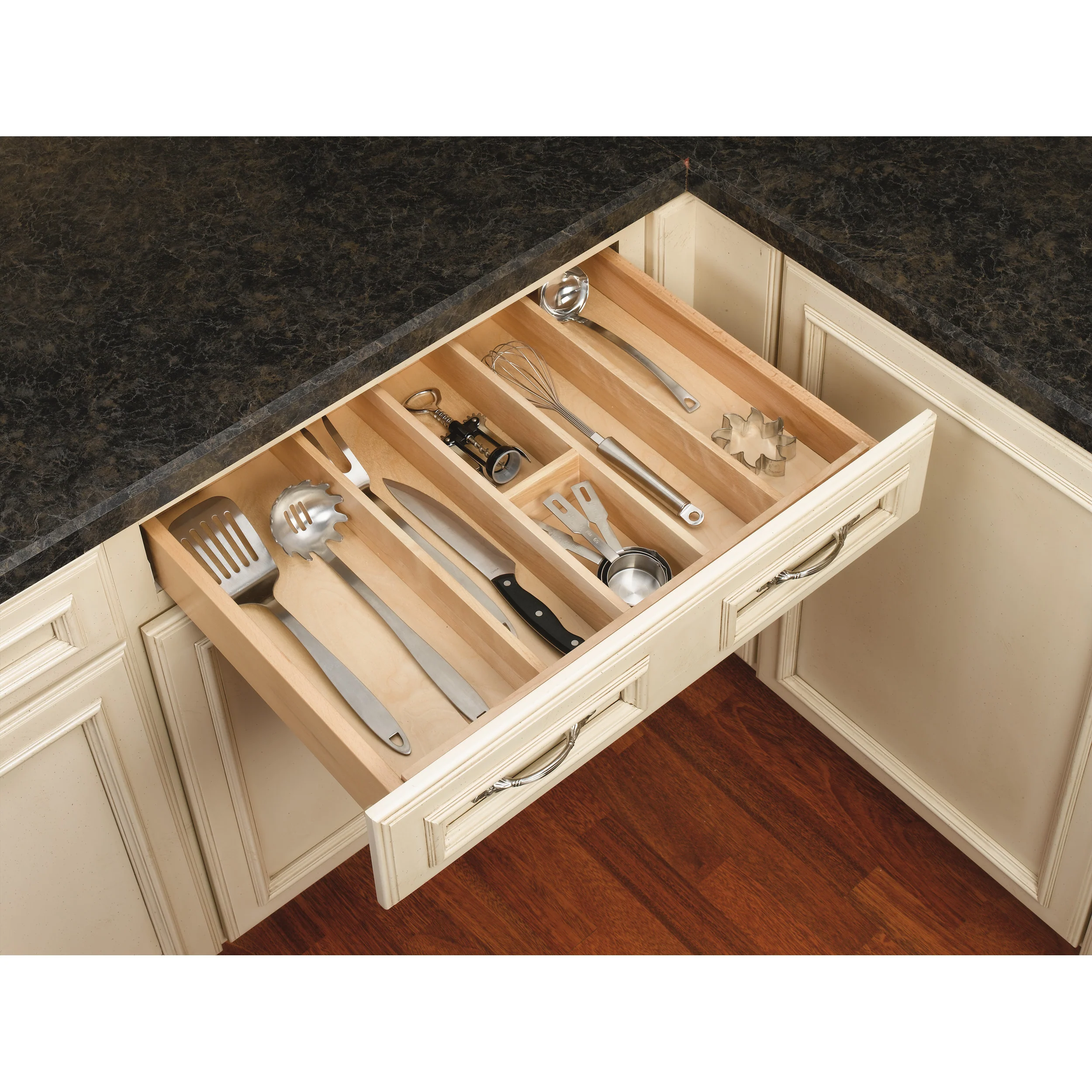 33 in Tall Wood Utility Tray Insert Natural  33.13 in (842 mm) W x 22 in (559 mm) D x 2.88 in (73 mm) H - Image 2