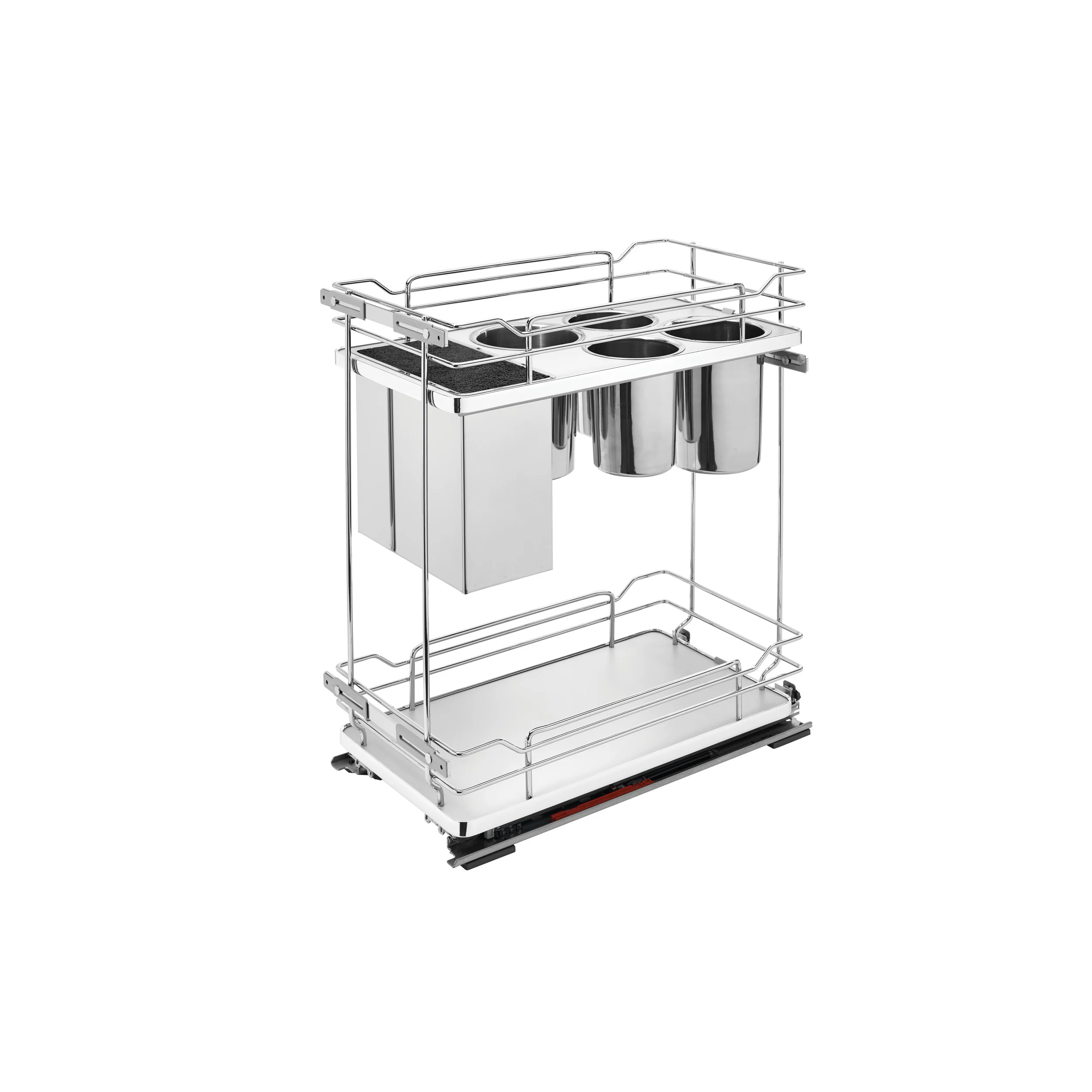 Two-Tier Knife Organizer with Blum Soft-Close Gray  11.75 in (298 mm) W x 21.69 in (551 mm) D x 24 in (610 mm) H - Image 2