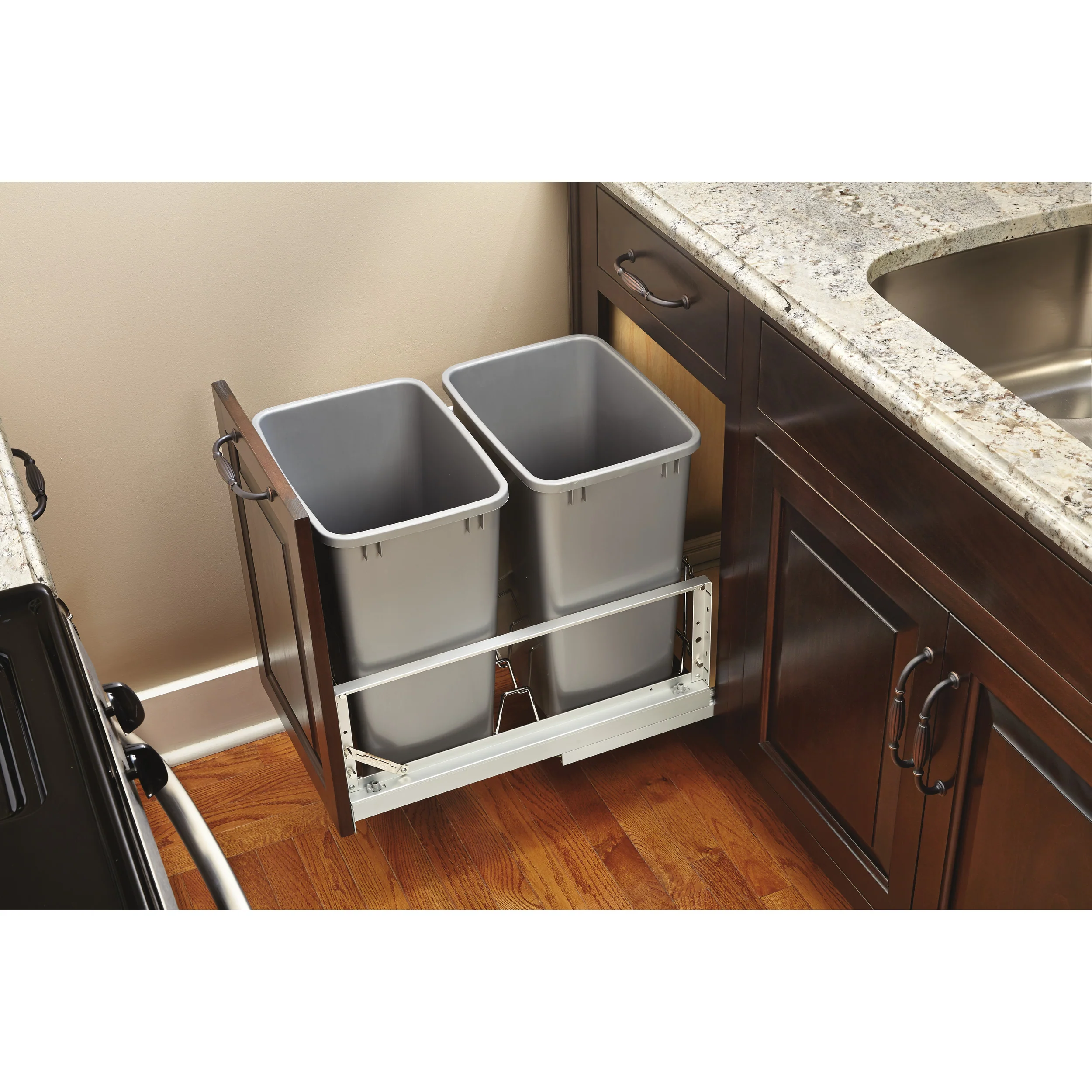 Door mount Extender Kit Metallic Silver  1.5 in (38 mm) W x 2.15 in (55 mm) D x 8 in (203 mm) H - Image 4