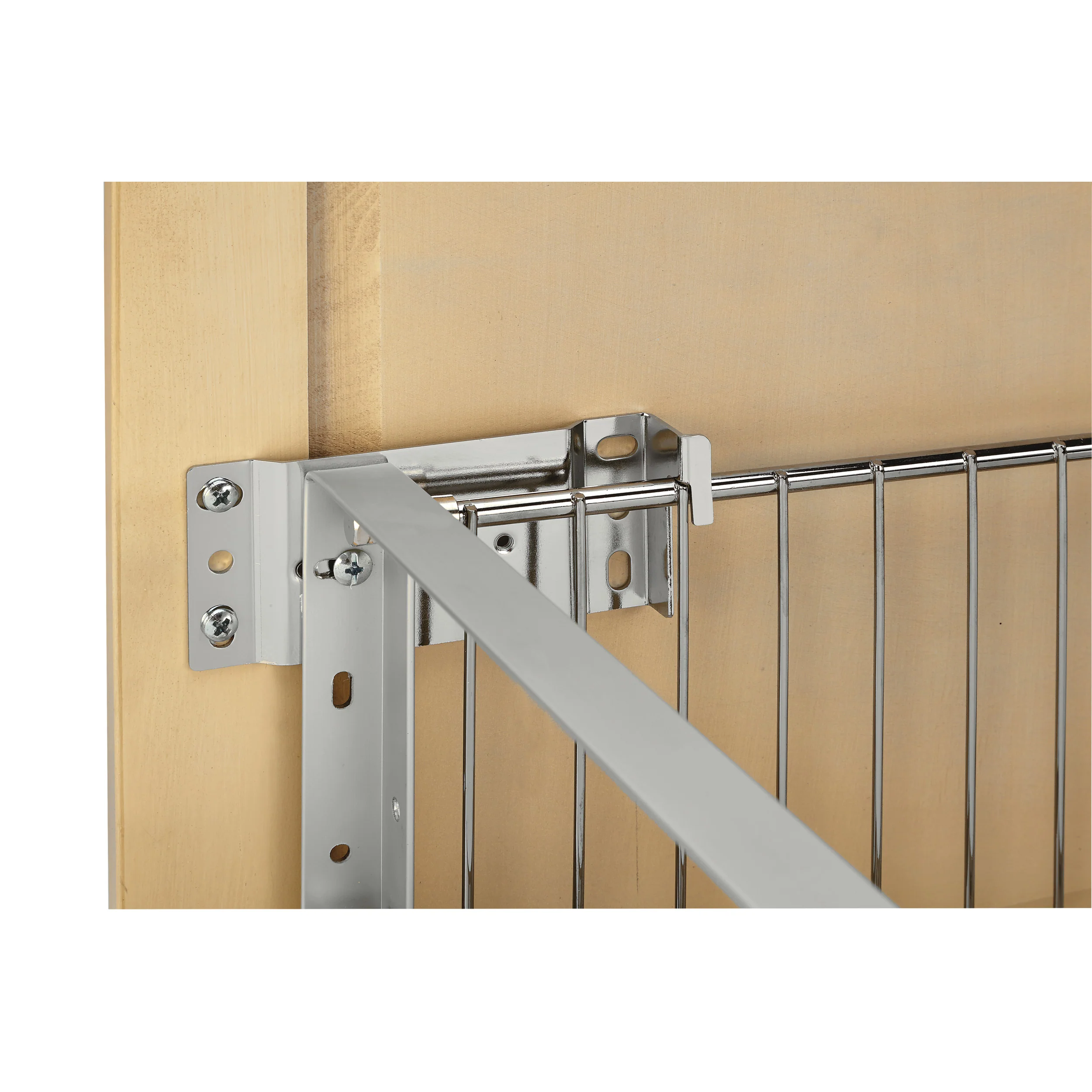 Door mount Extender Kit Metallic Silver  1.5 in (38 mm) W x 2.15 in (55 mm) D x 8 in (203 mm) H - Image 5