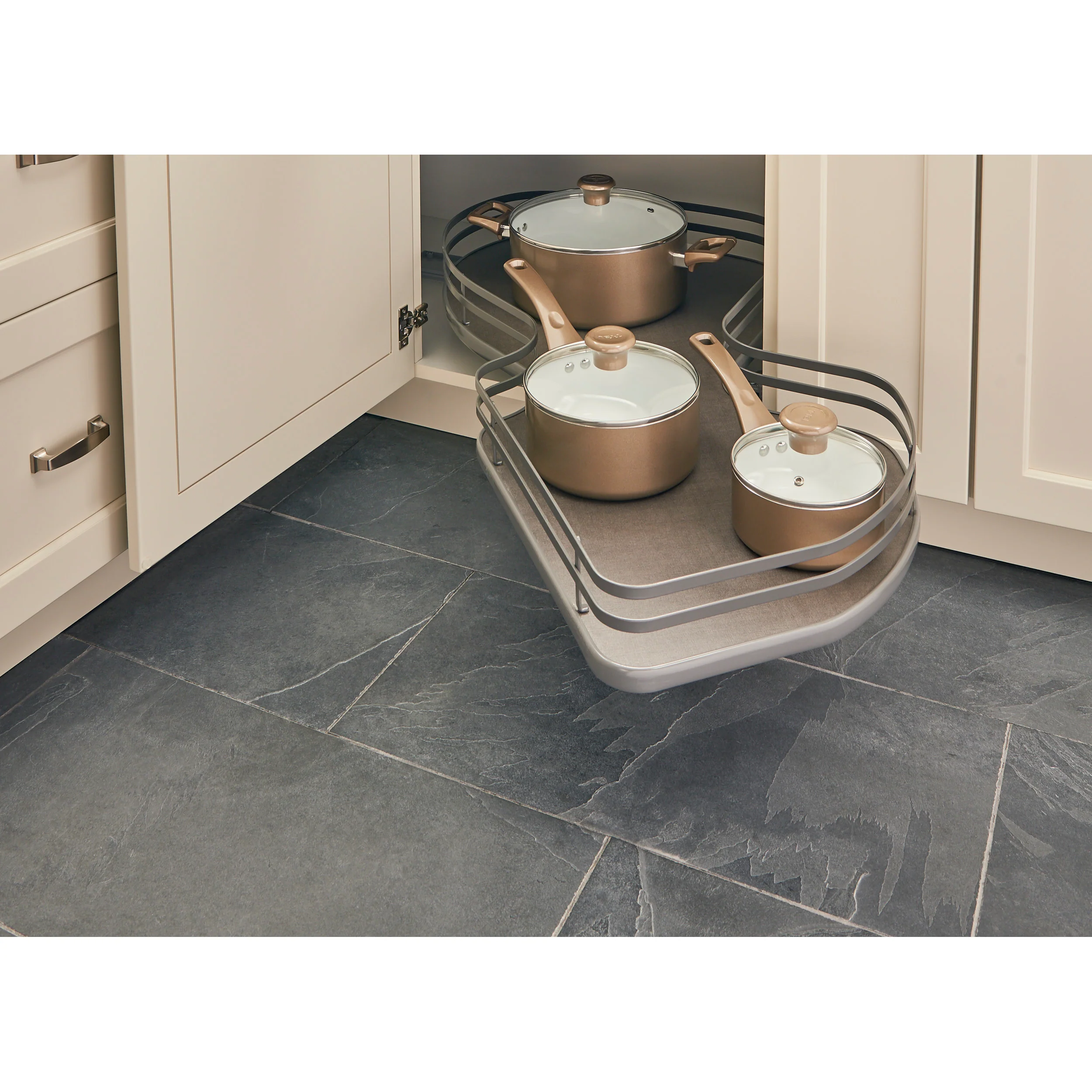 15 in Single-Tier Organizer for a Blind Left Gray  33 in (838 mm) W x 21.85 in (555 mm) D x 6.5 in (165 mm) H - Image 3