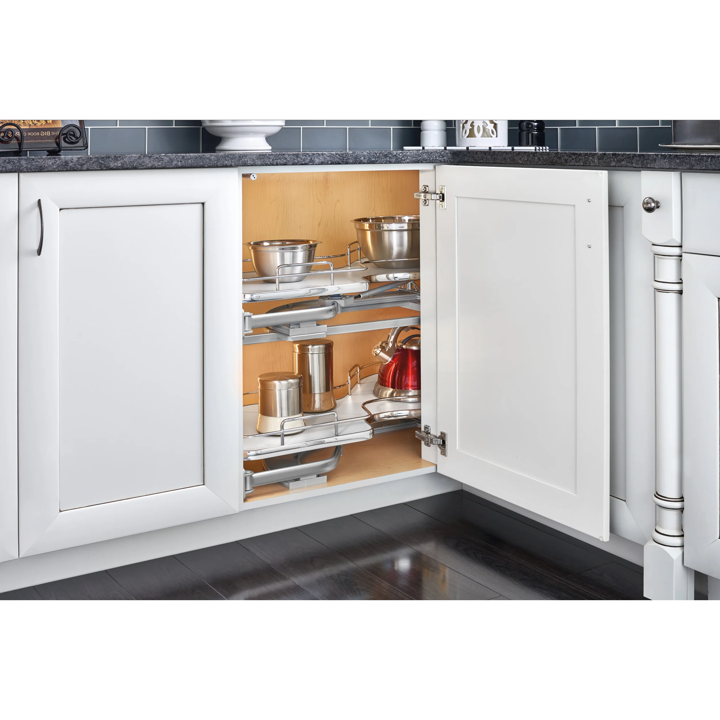 18 in Two-Tier Organizer for a Blind Right Gray 37.63 in (956 mm) W x 21.56 in (548 mm) D x 24.44 in (621 mm) H