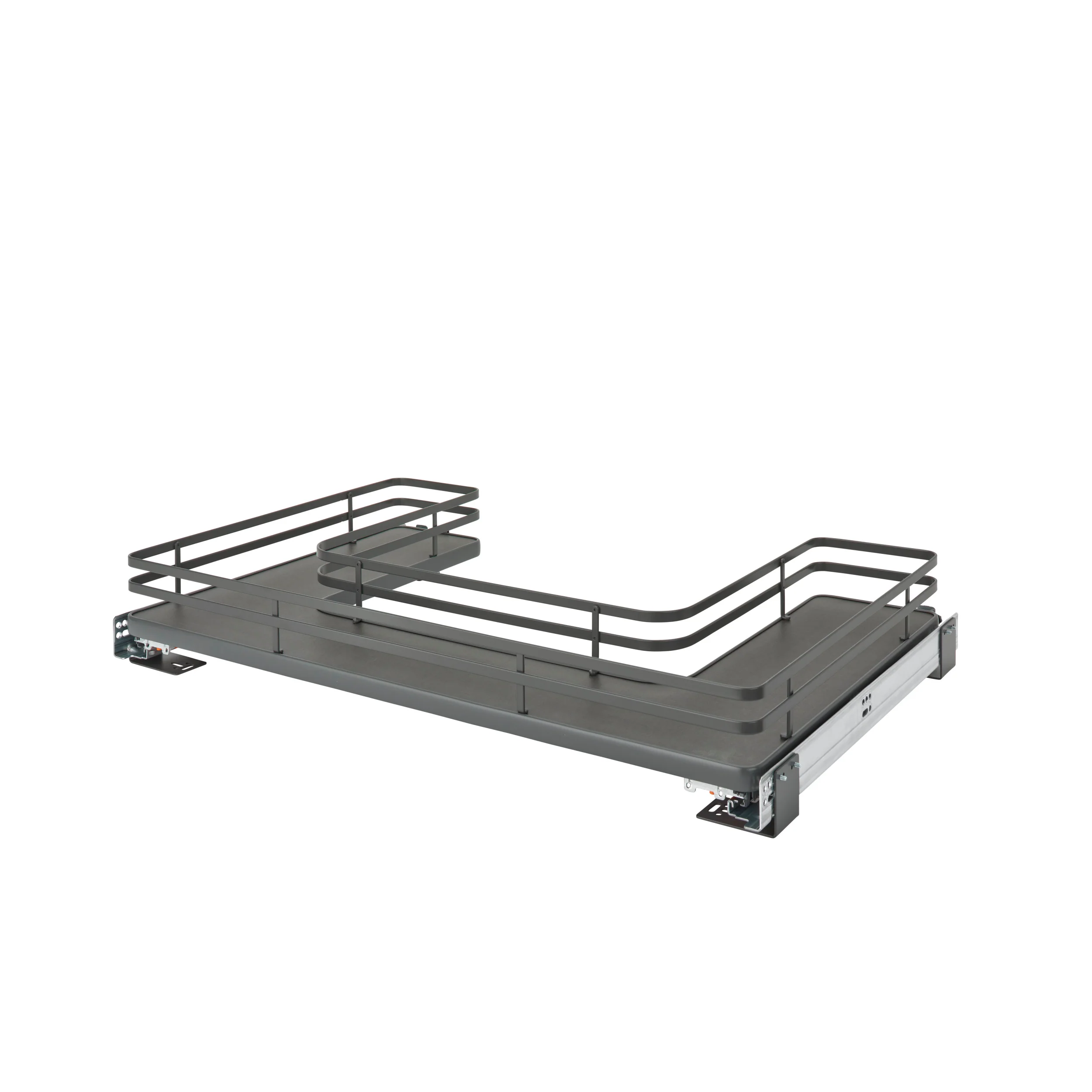 33 in Orion Gray U-Shaped Solid Bottom Pull Out w/ Soft-Close Gray  32.69 in (830 mm) W x 21.69 in (551 mm) D x 5.75 in (146 mm) H - Image 8