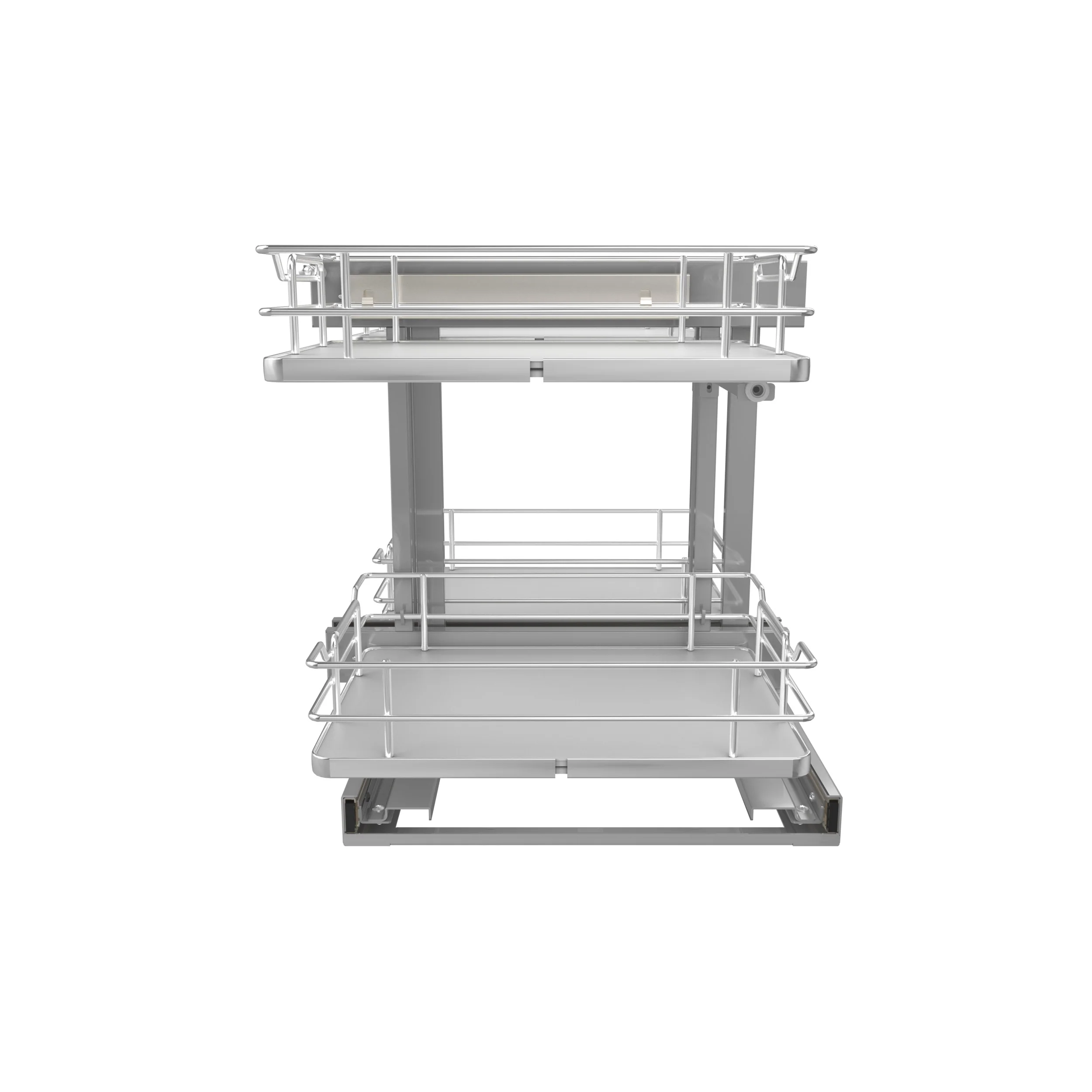 15 in Gray Blind Corner Organizer Soft-Close Gray  26.25 in (667 mm) W x 20.25 in (514 mm) D x 21 in (533 mm) H - Image 2