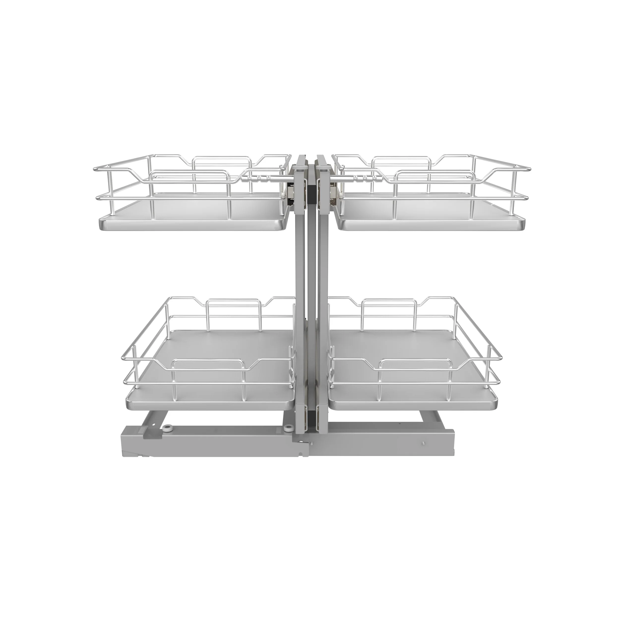 15 in Gray Blind Corner Organizer Soft-Close Gray  26.25 in (667 mm) W x 20.25 in (514 mm) D x 21 in (533 mm) H - Image 8